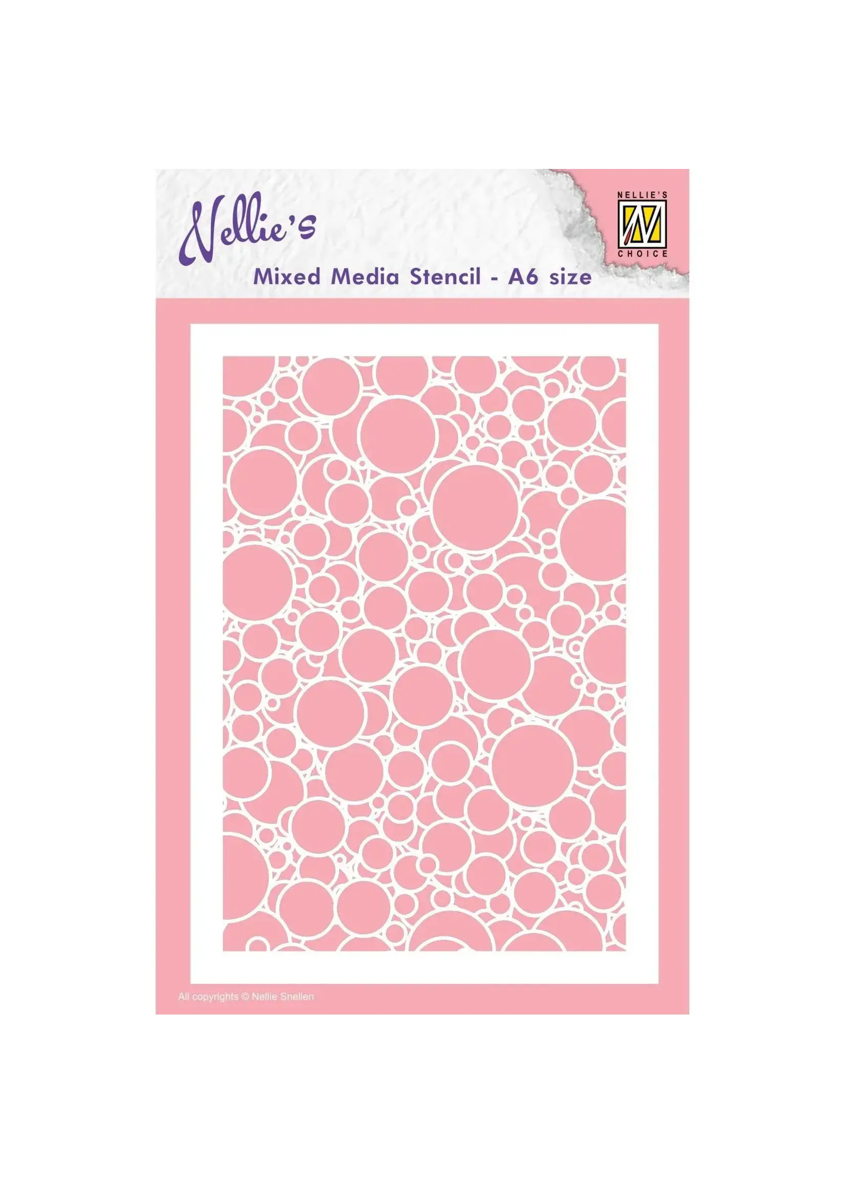 Nellie's Choice • Stencil A6 Size Bubbles Nellie's ChoiceMMSA6-016