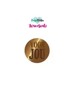 Waxzegel 42 Voor jou + Handvat (CDWX-0067)