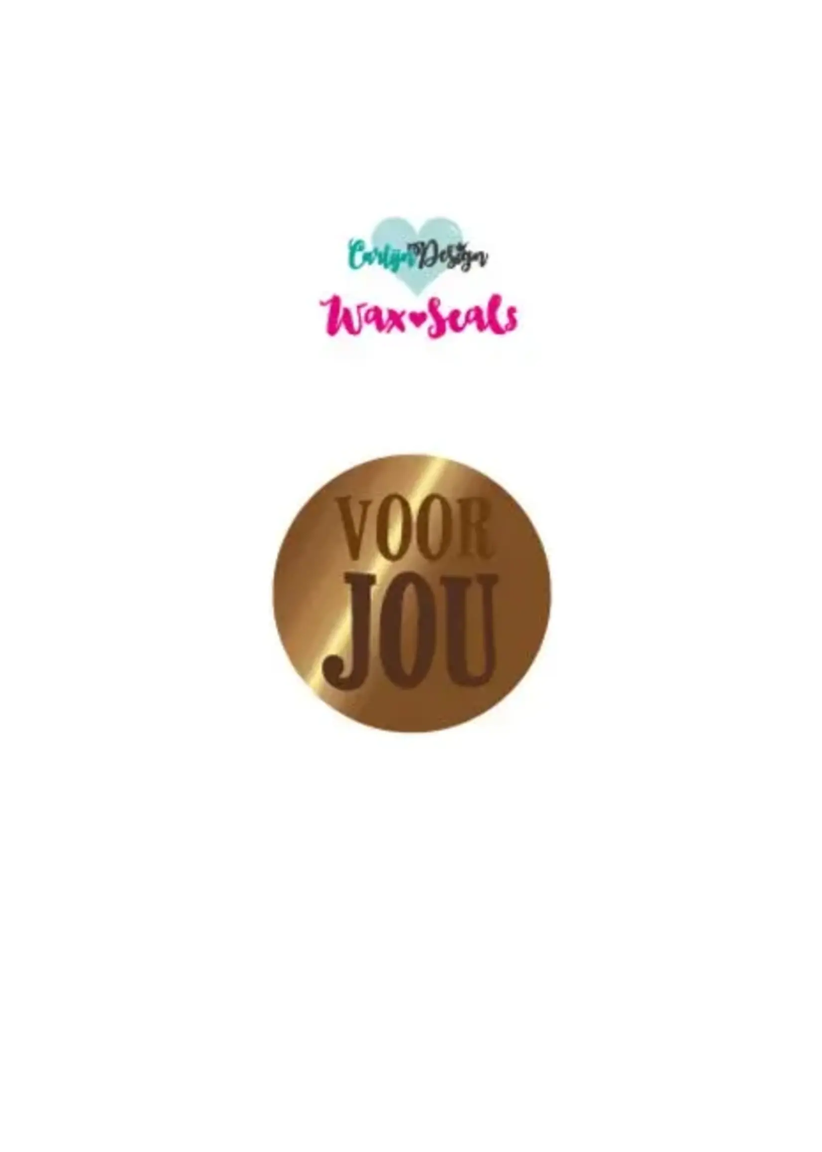 Waxzegel 42 Voor jou + Handvat (CDWX-0067)