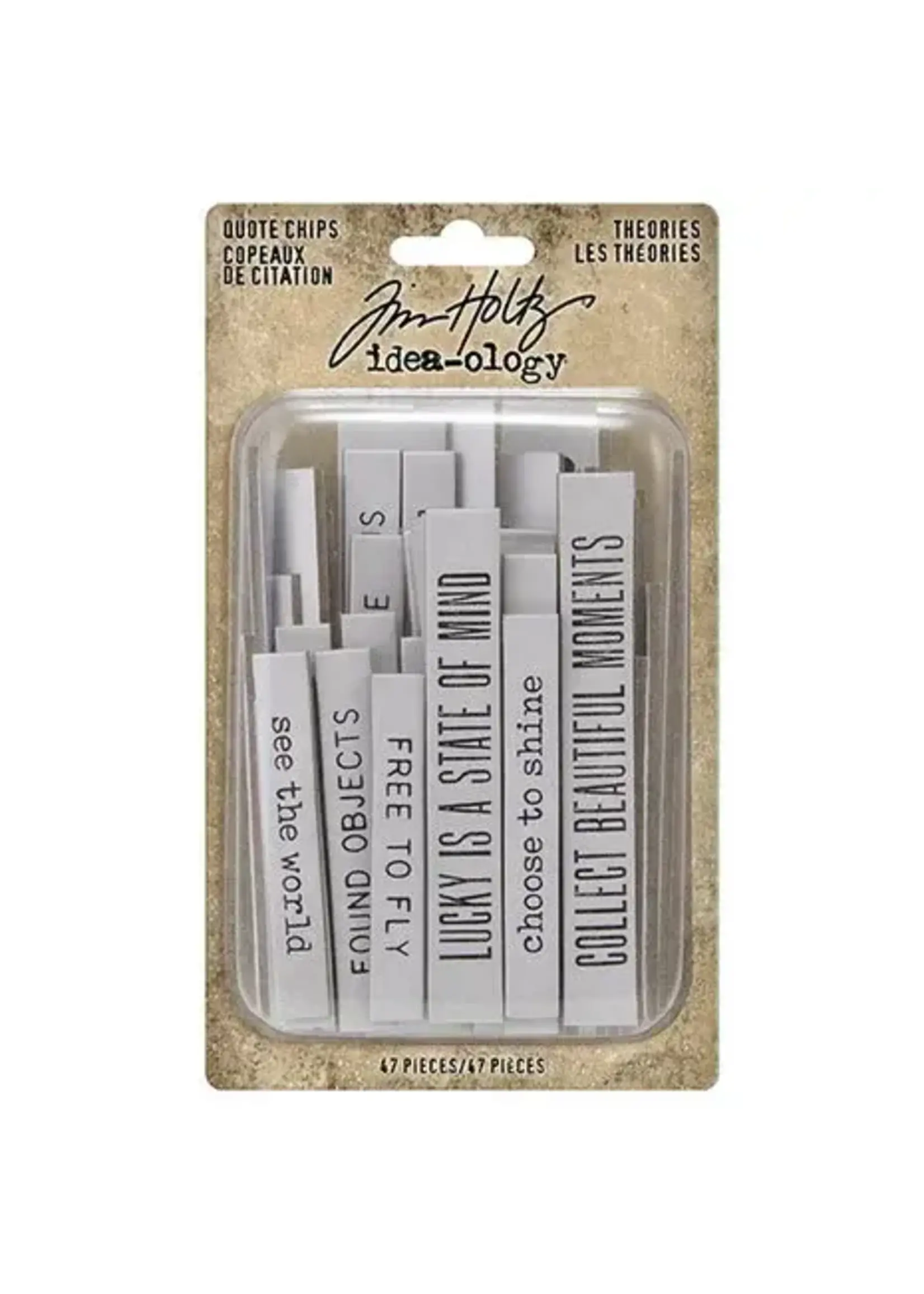 Tim Holtz Theories Quote Chips (TH94045)