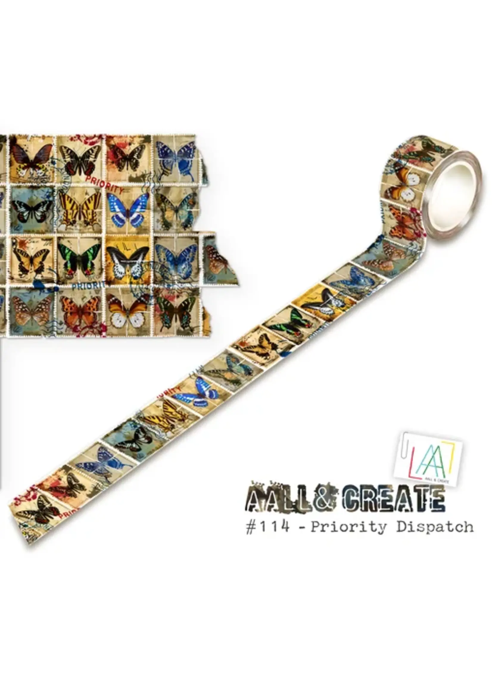 Washi Tape 25mm 10m Priority Dispatch (AALL-MT-114)