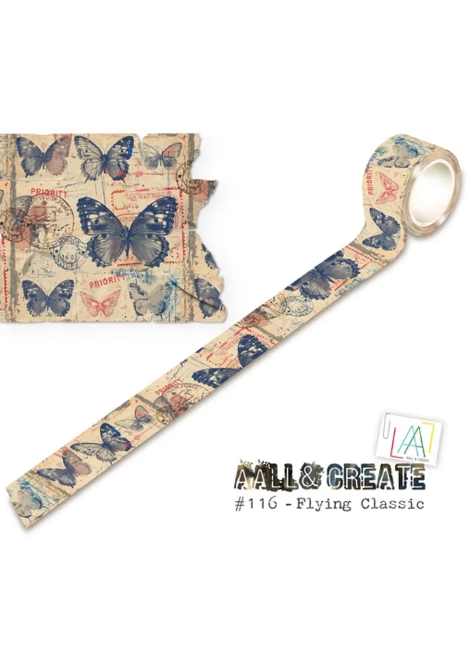 Washi Tape 25mm 10m Flying Classic (AALL-MT-116)