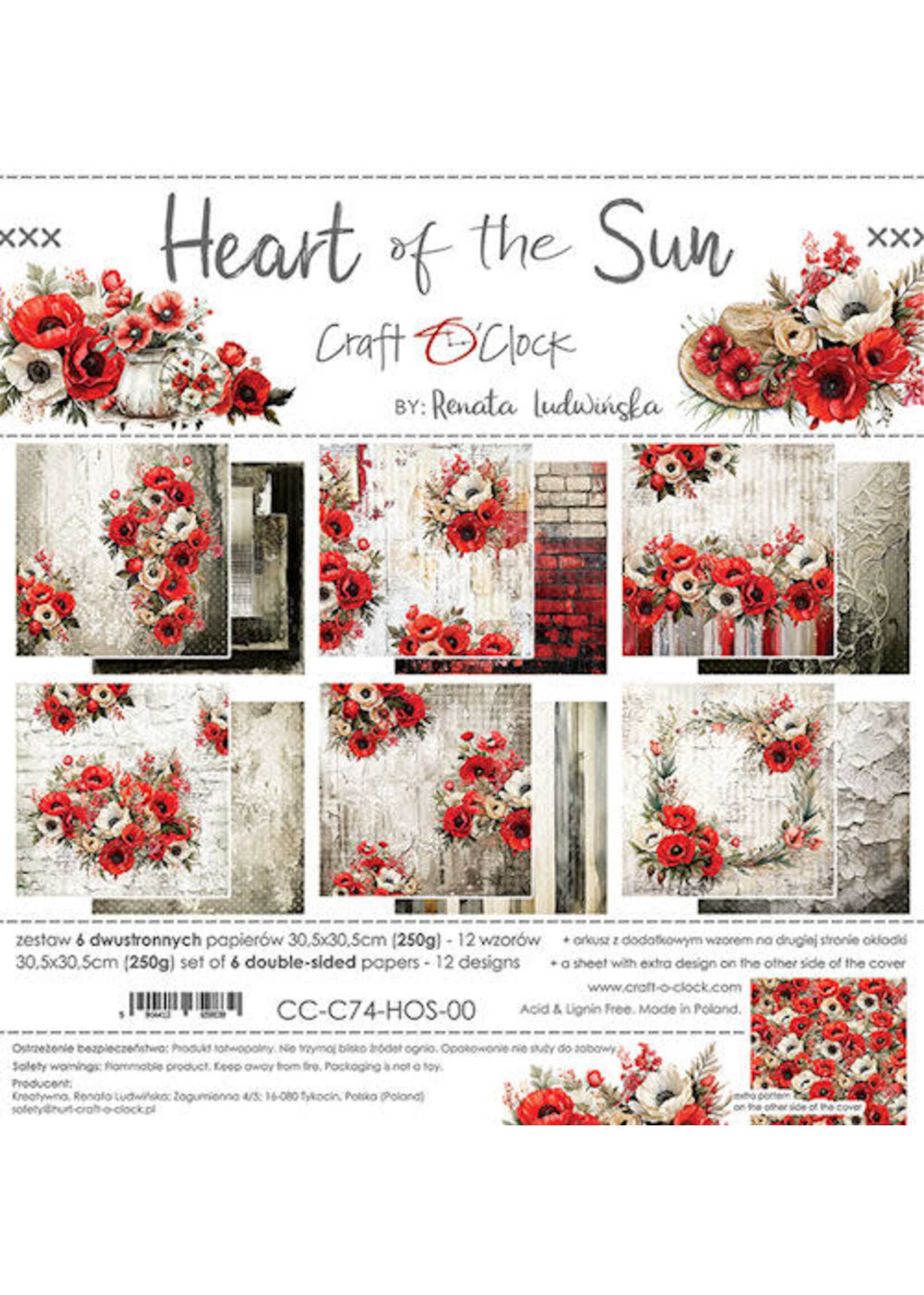 Pack 30x30 cm Heart of the Sun