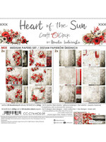 Set of Mix Papers 20x20 cm Heart of the Sun