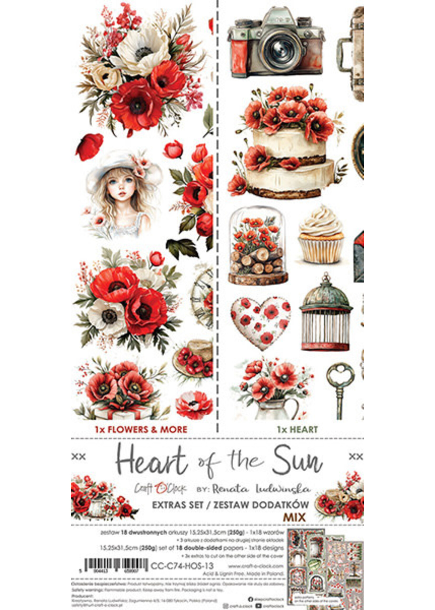 Extras Set Mix 15x30 cm Heart of the Sun