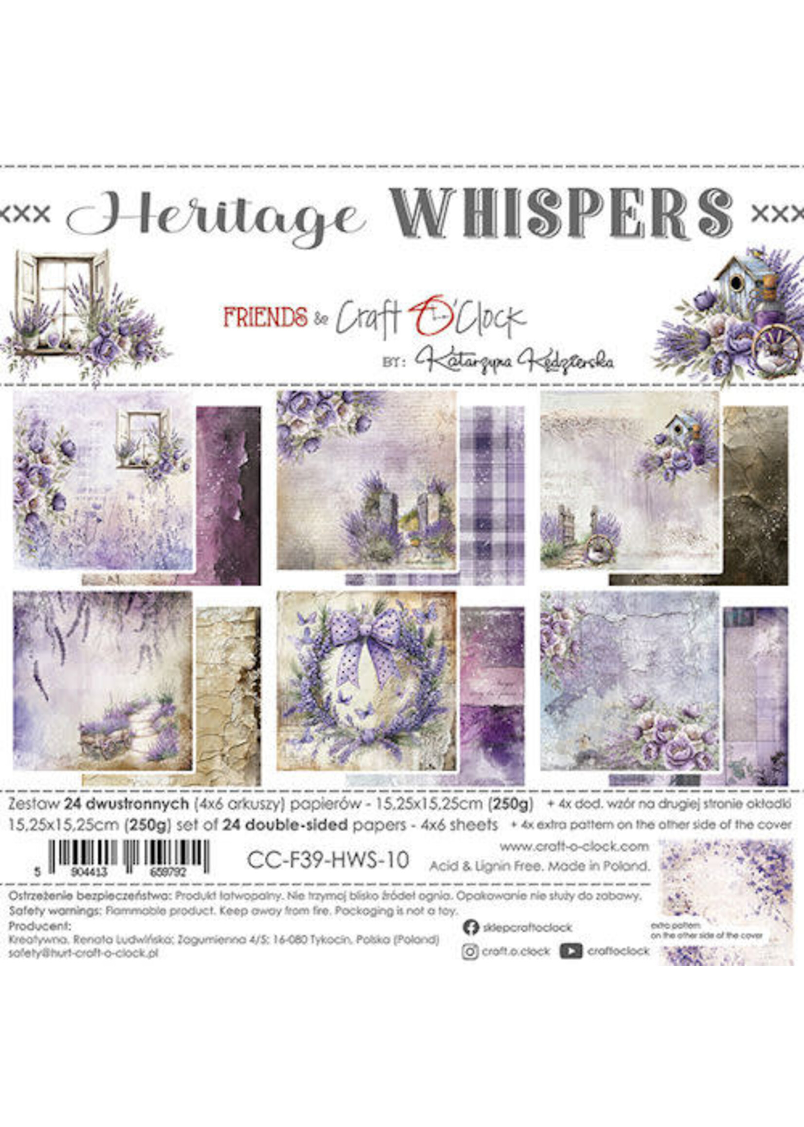 Set of Papers 15x15 cm Heritage Whispers
