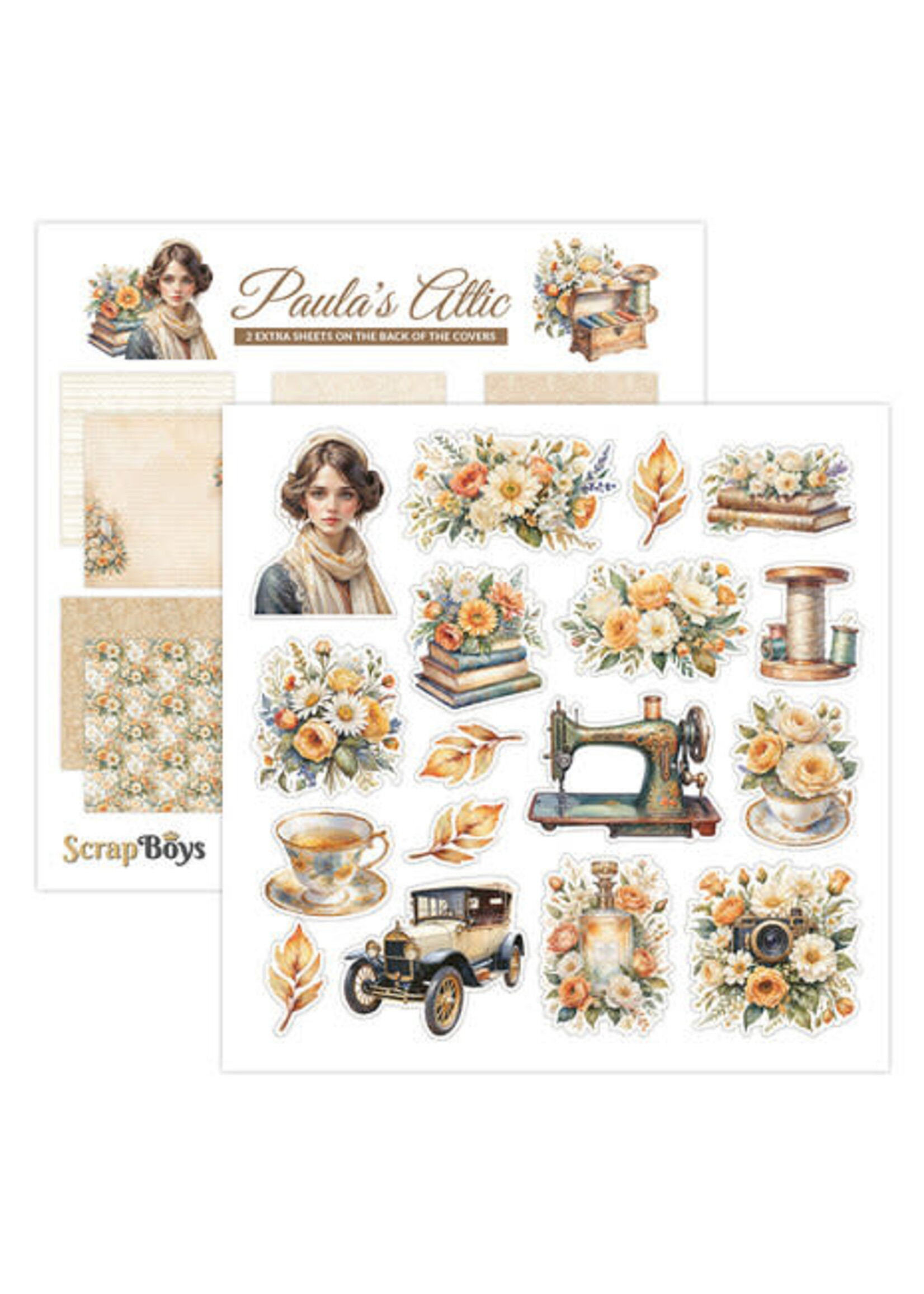 Paula's Attic 8x8 Inch Paper Pad (SB-PAUL-10)