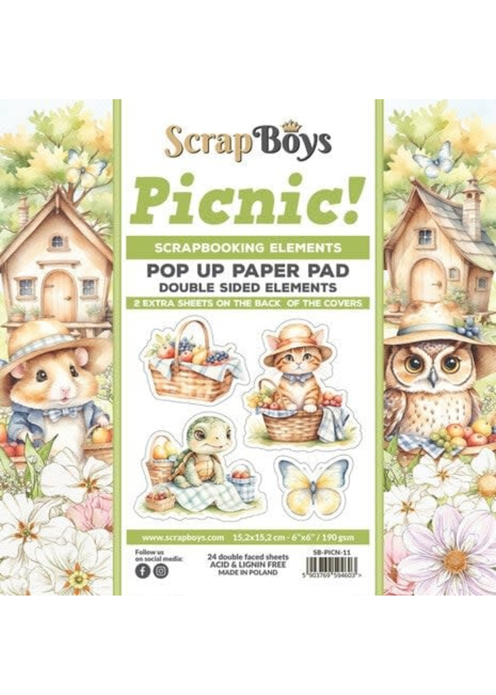 Picnic! 6x6 Inch Pop Up Paper Pad (SB-PICN-11)