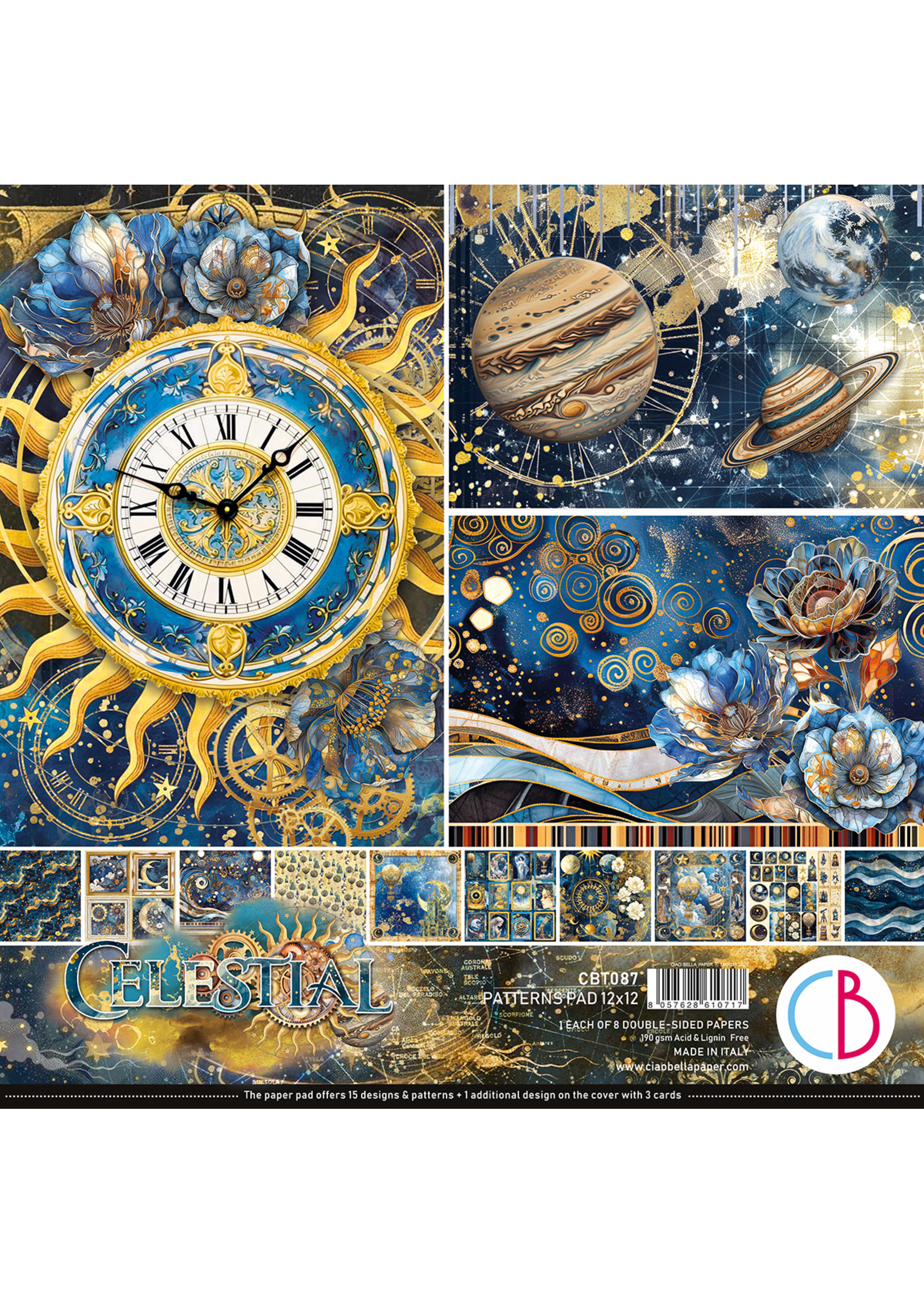 Celestial Patterns Pad 12"x12" 8/Pkg