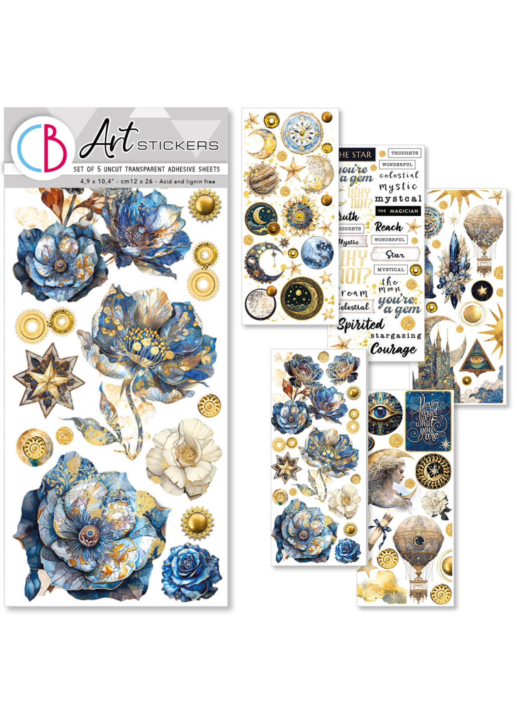 Kunst Stickers Celestial 5/Pkg