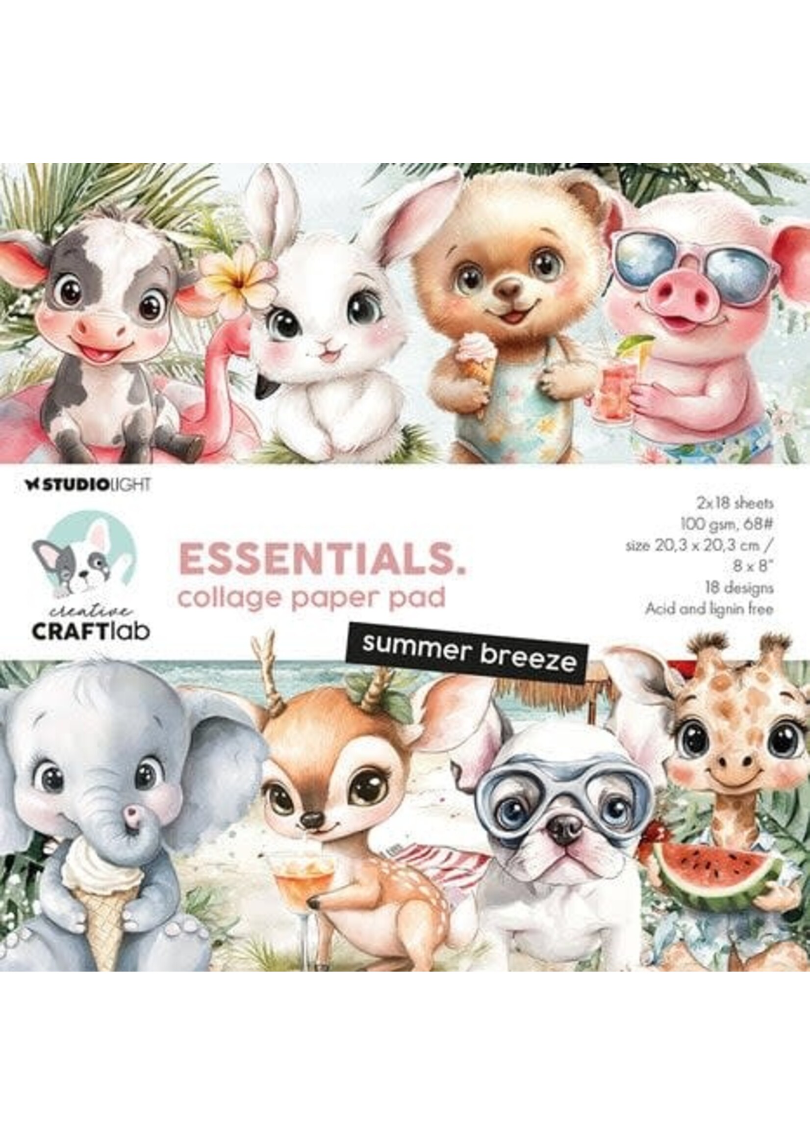 Summer Breeze Essentials Collage Paper Pad (CCL-ES-CPP360