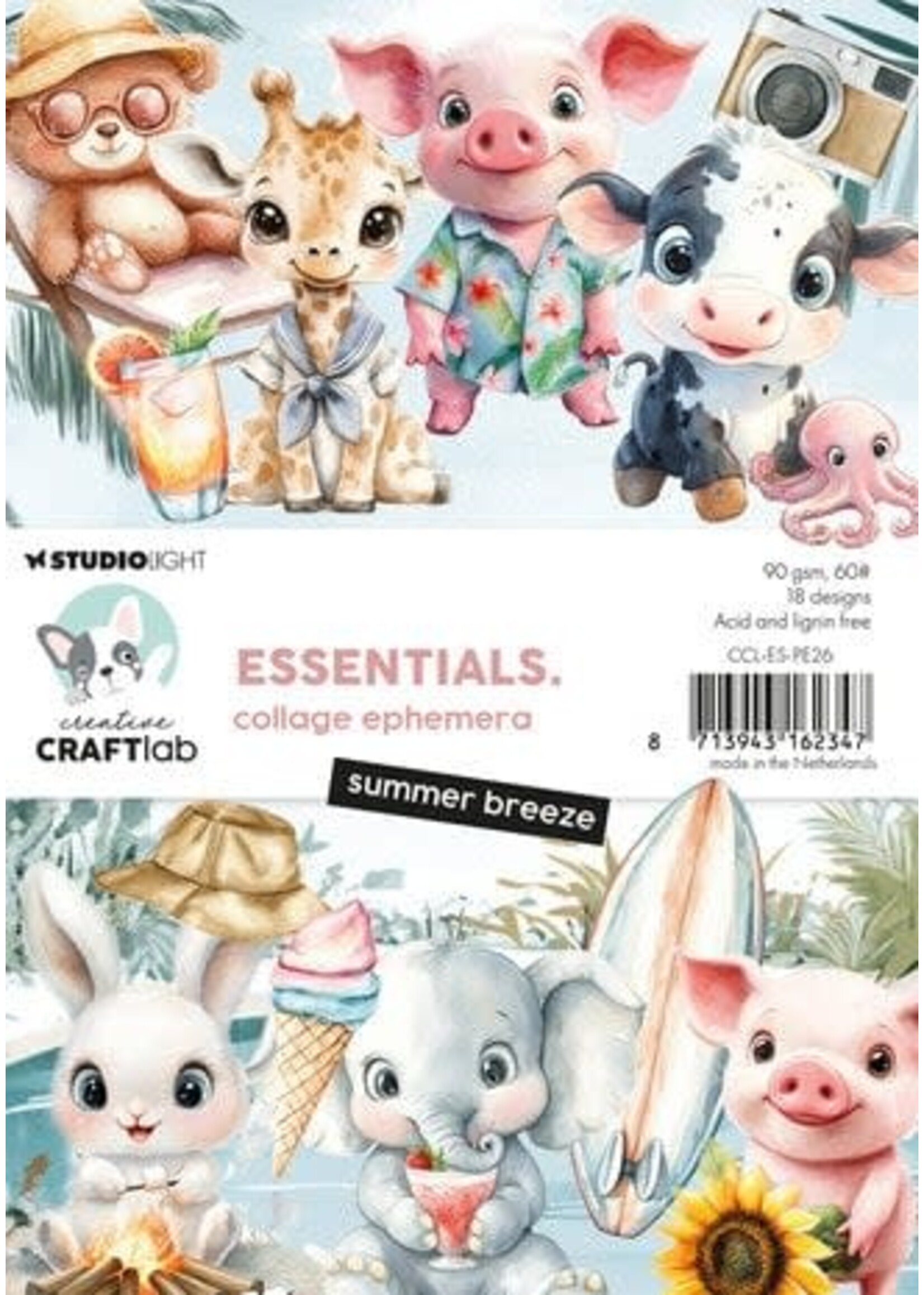 Summer Breeze Essentials Collage Ephemera (CCL-ES-PE26)