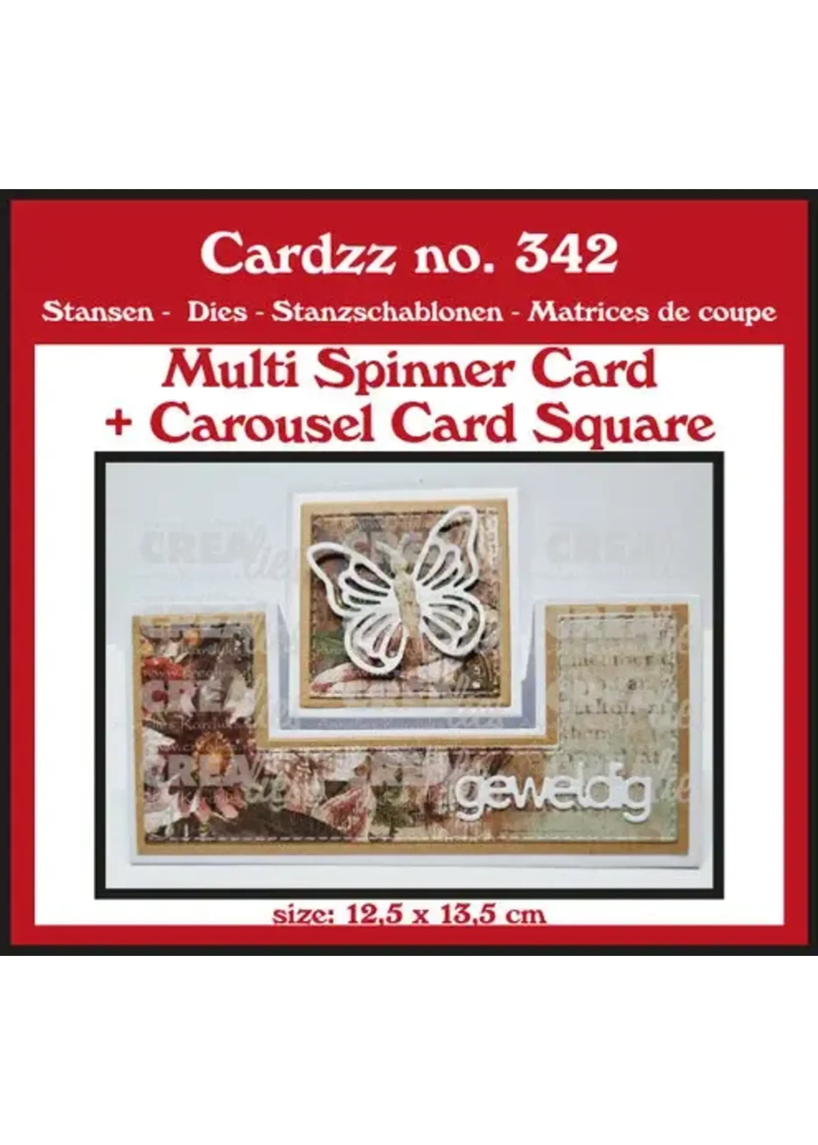 Cardzz Stansen No. 341 Multi Draaikaart + Carrouselkaart Vierkant (CLCZ342)