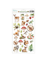 6 x 12 Papieren Stickers - Wildwood Secrets - Elementen