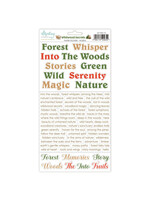 6 x 12 Papieren Stickers - Wildwood Secrets - Woorden