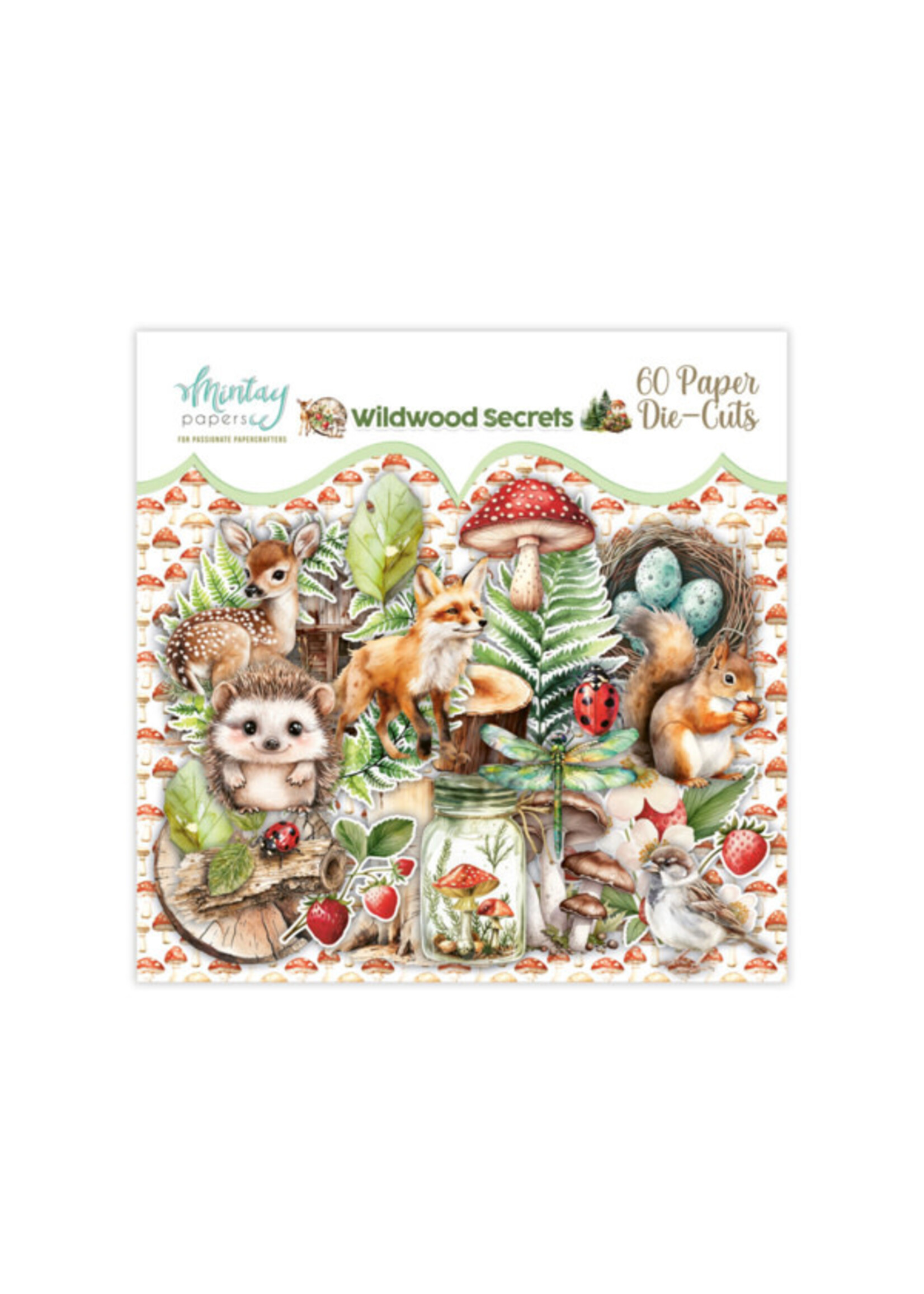 Papier stansvormen - Wildwood Secrets, 60 stuks