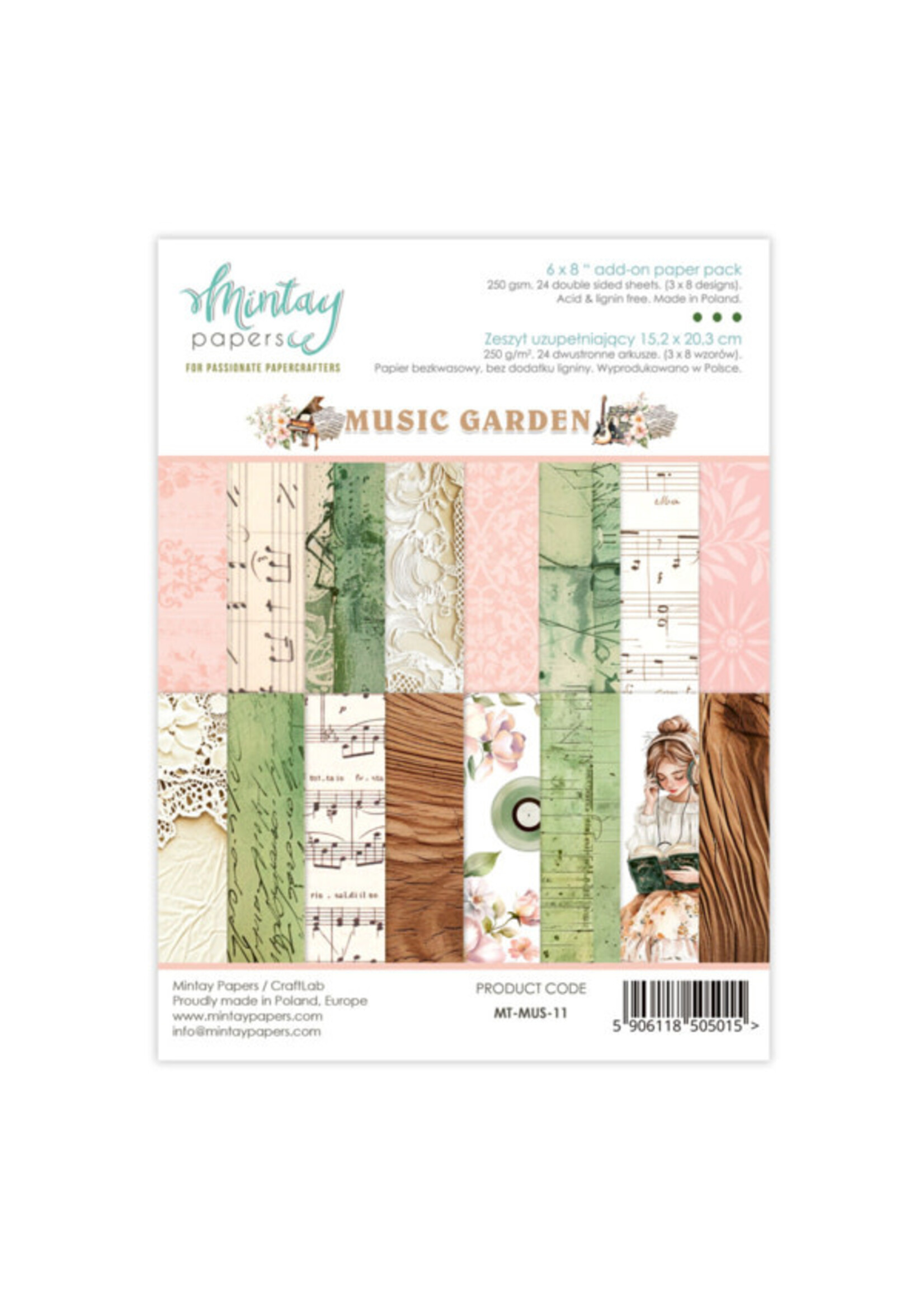 6 x 8 Add-On Paper Pad - Muziek Tuin