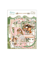 Papieren Elementen - Muziektuin, 27 stuks