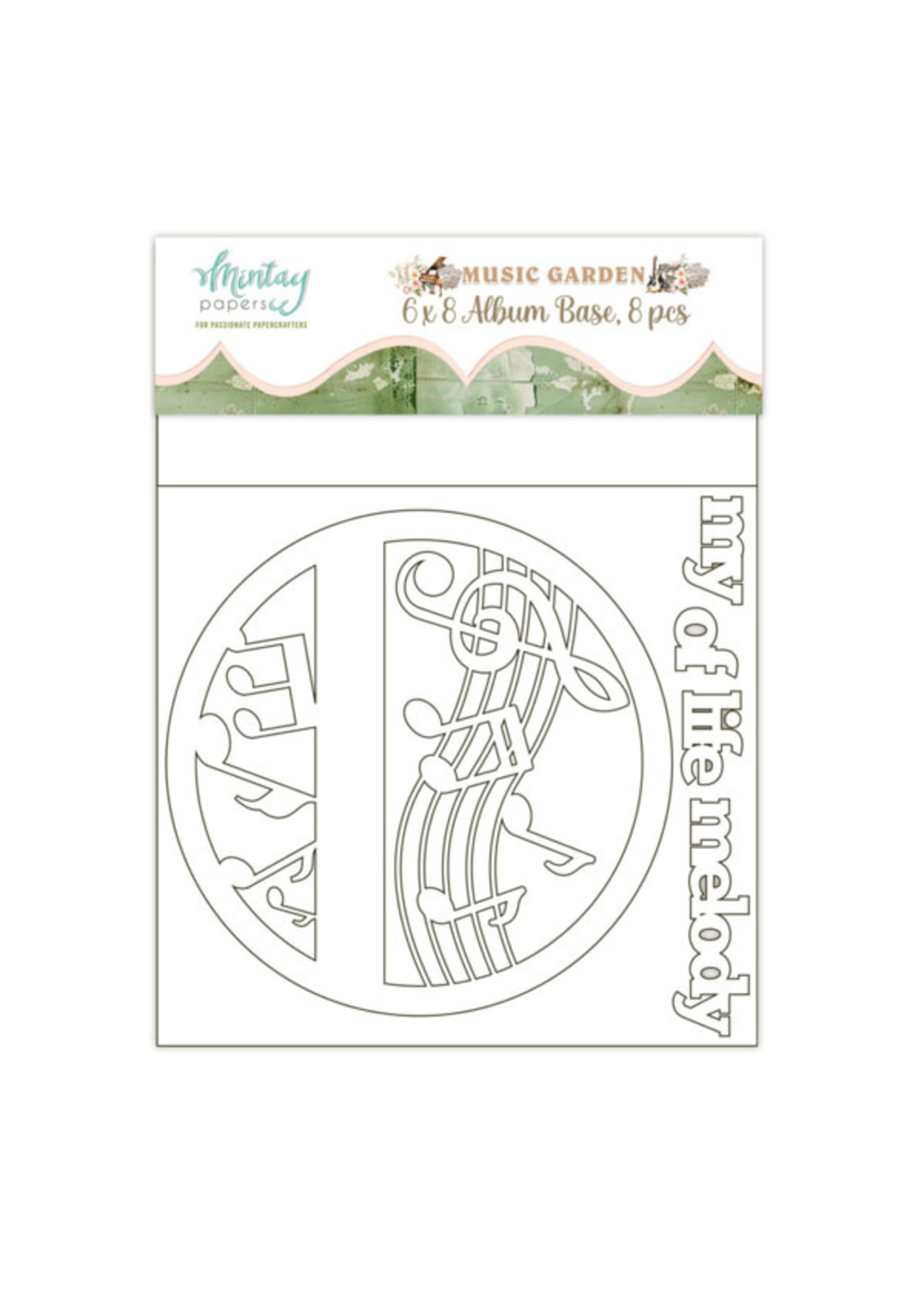 6 x 8 Spaanplaat Album - Music Garden