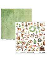 12 x 12 vel Elementen Papier - Wildwood Secrets
