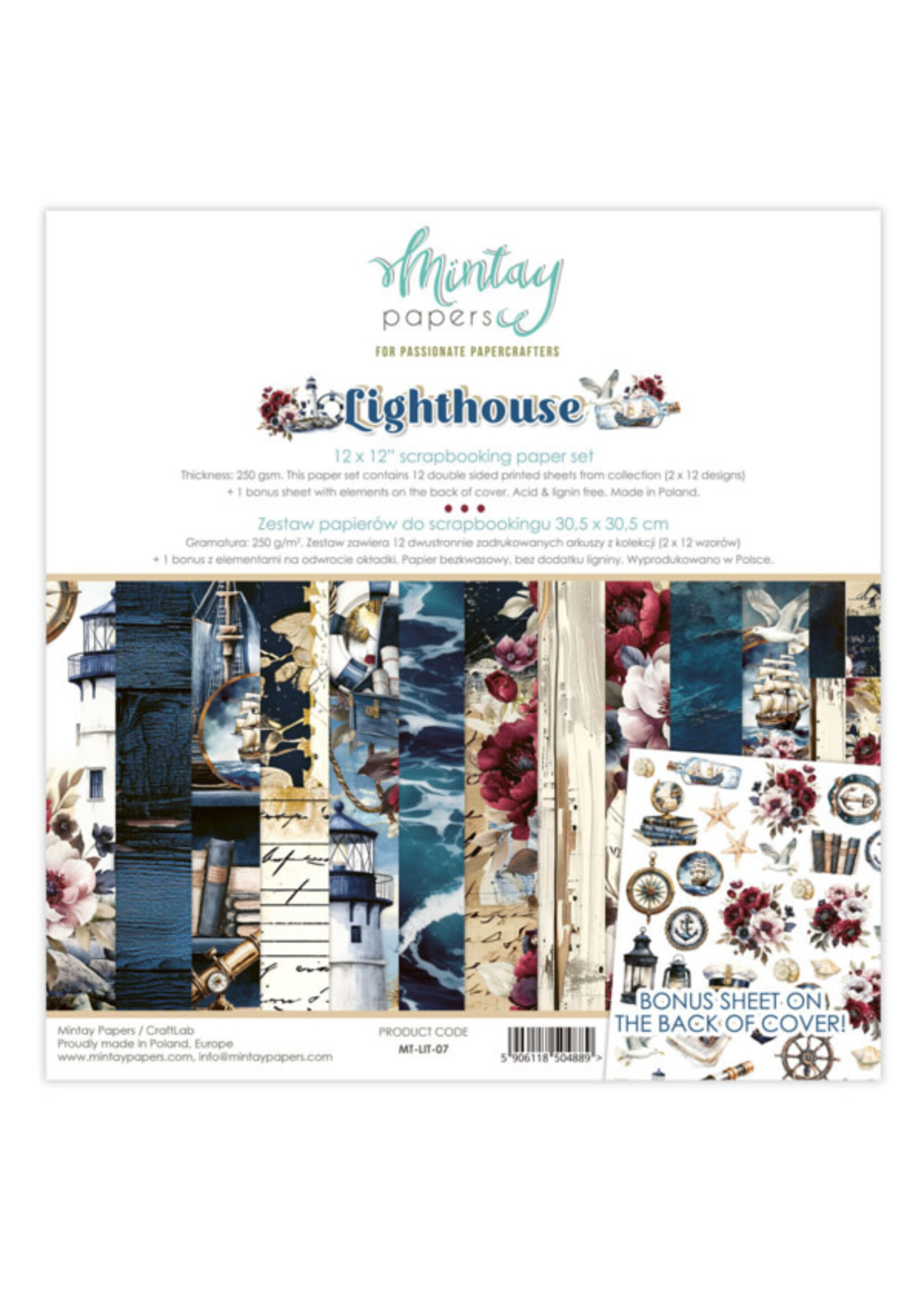 12 x 12 Papier Set - Vuurtoren