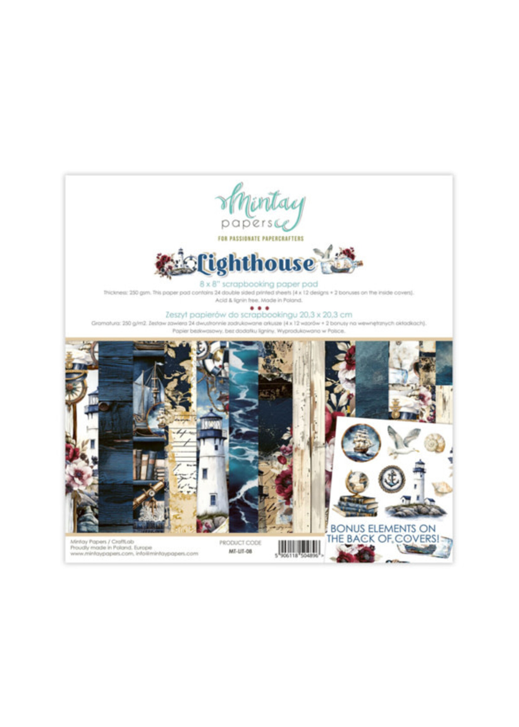 8 x 8 Paper Pad - Vuurtoren