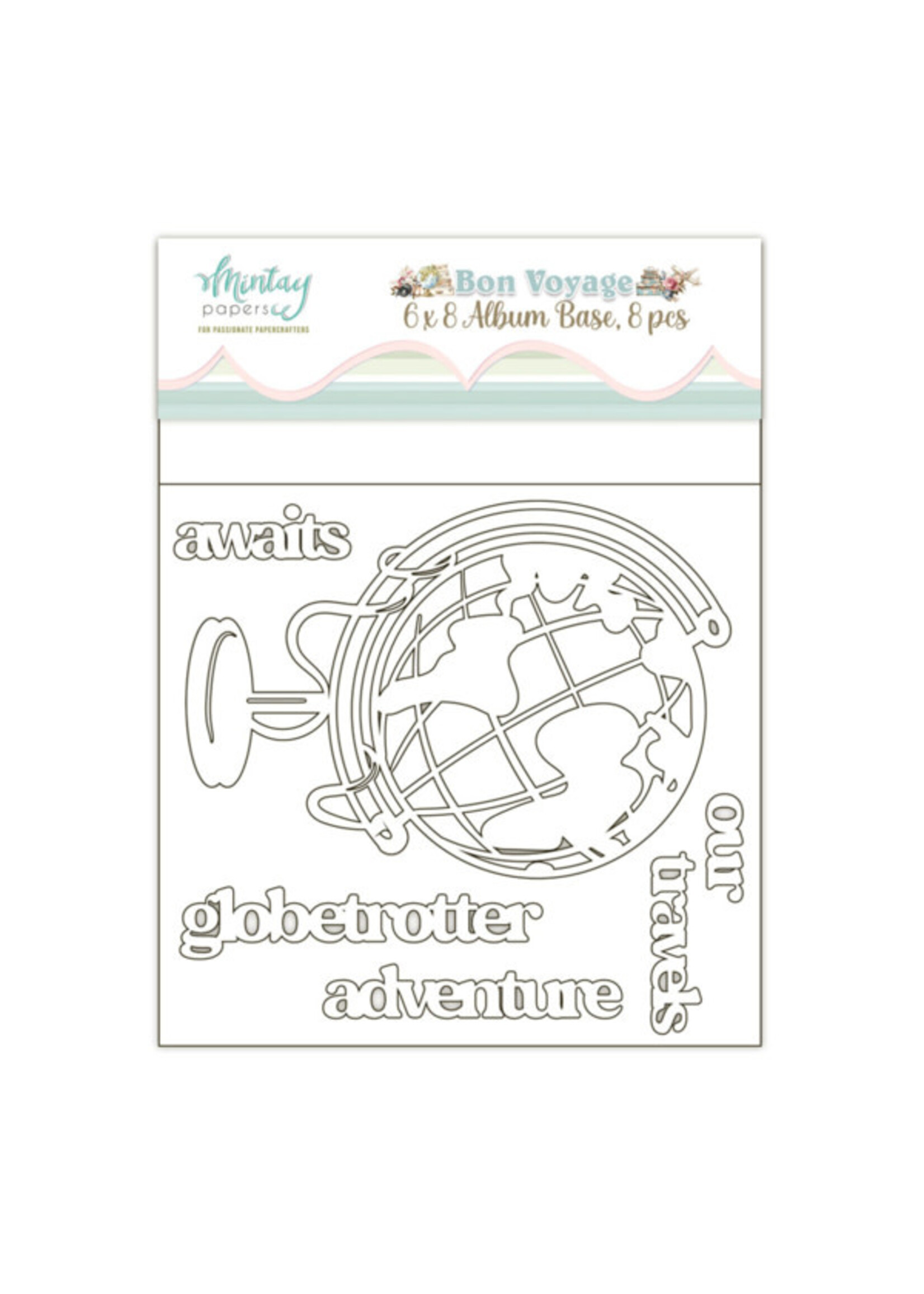6 x 8 Spaanplaat Album - Bon Voyage