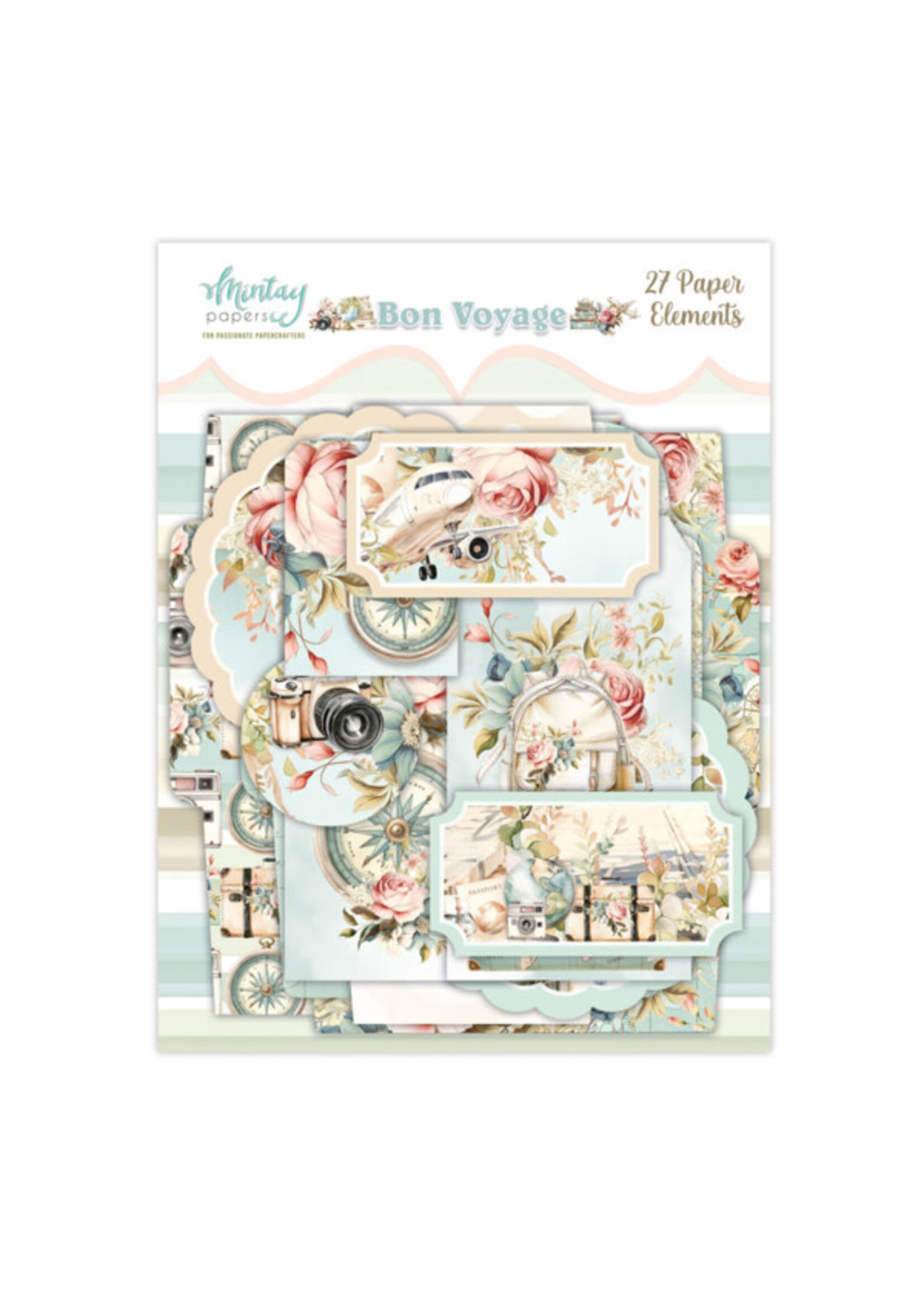 Papieren Elementen - Bon Voyage, 27 stuks
