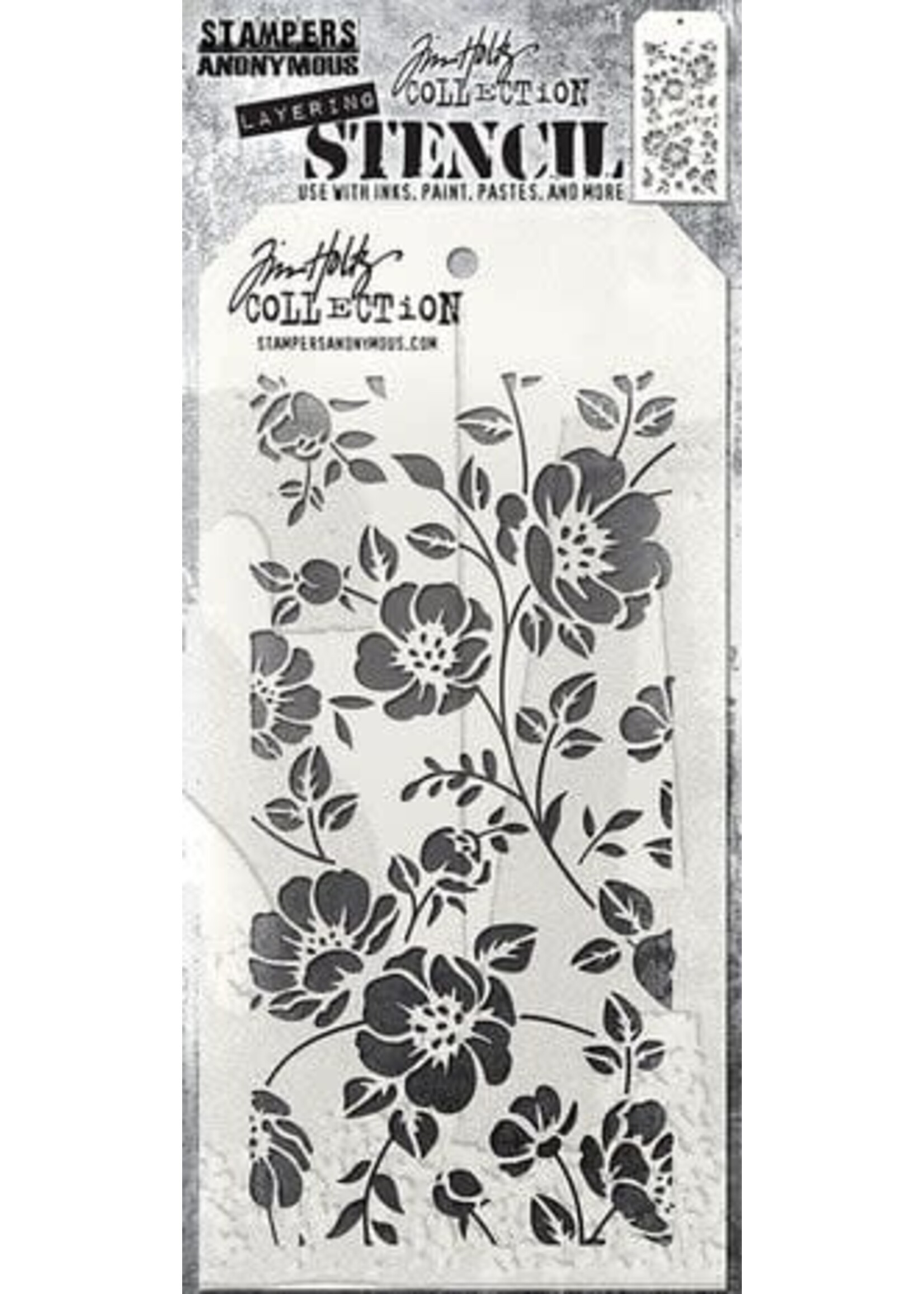 Floral Tim Holtz Layering Stencil (THS077)