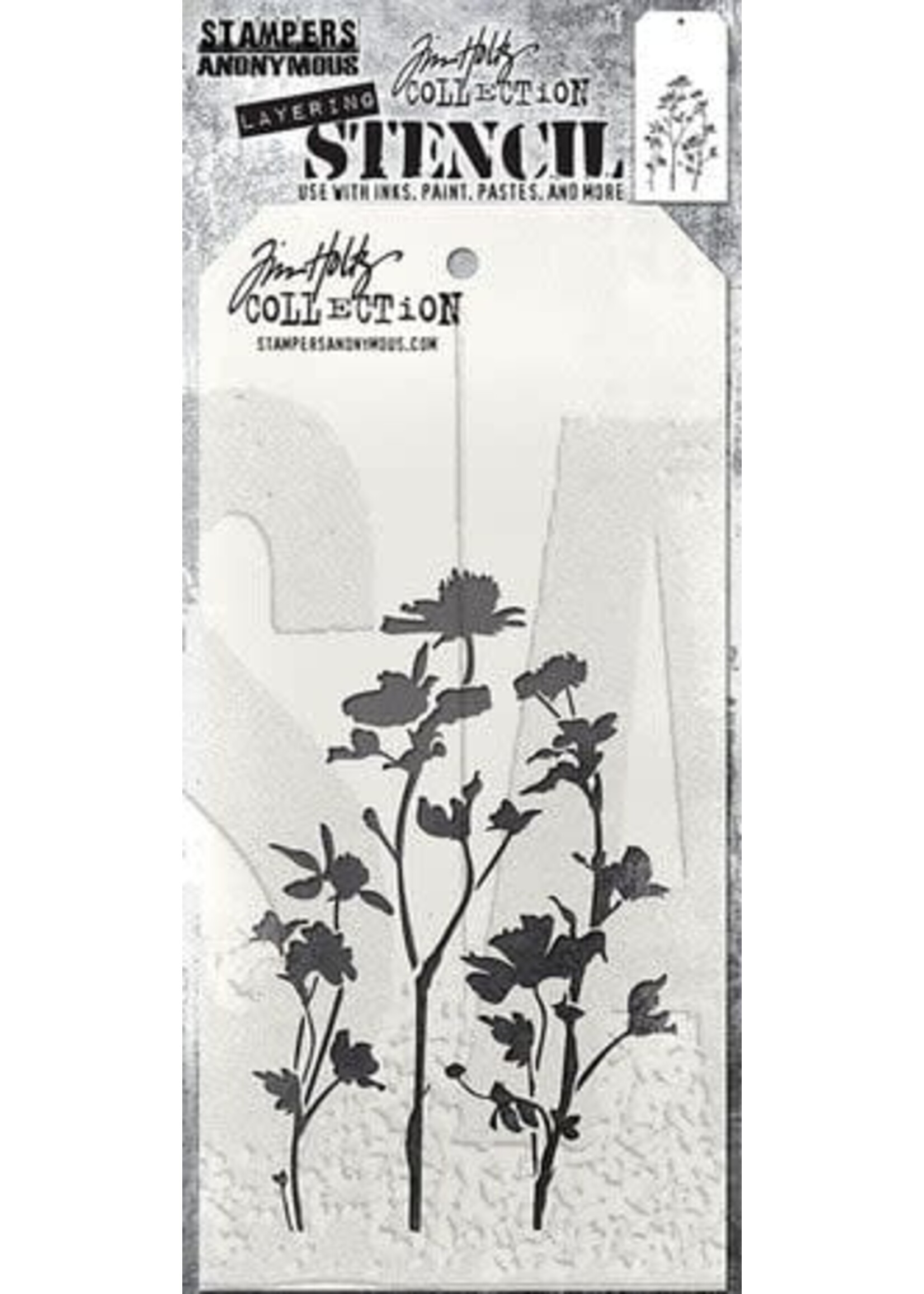 Wildflower Tim Holtz Layering Stencil (THS035)