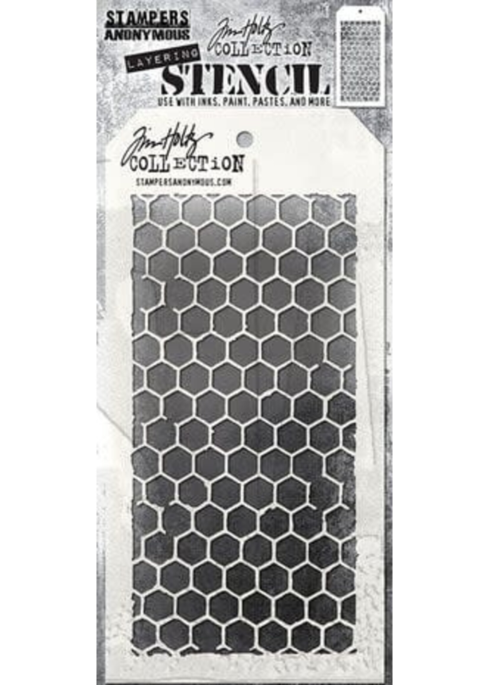 Honeycomb Tim Holtz Layering Stencil (THS005)