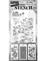 Set #25 Tim Holtz Layering Mini Stencil (3pcs) (THMST025)