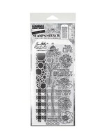 Mixed Media #24 Tim Holtz Clear Stamp and Stencil (THMM124)