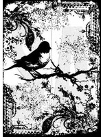 Tattered Sparrow Tim Holtz Components Cling Mount Collage Stamp (COM031)