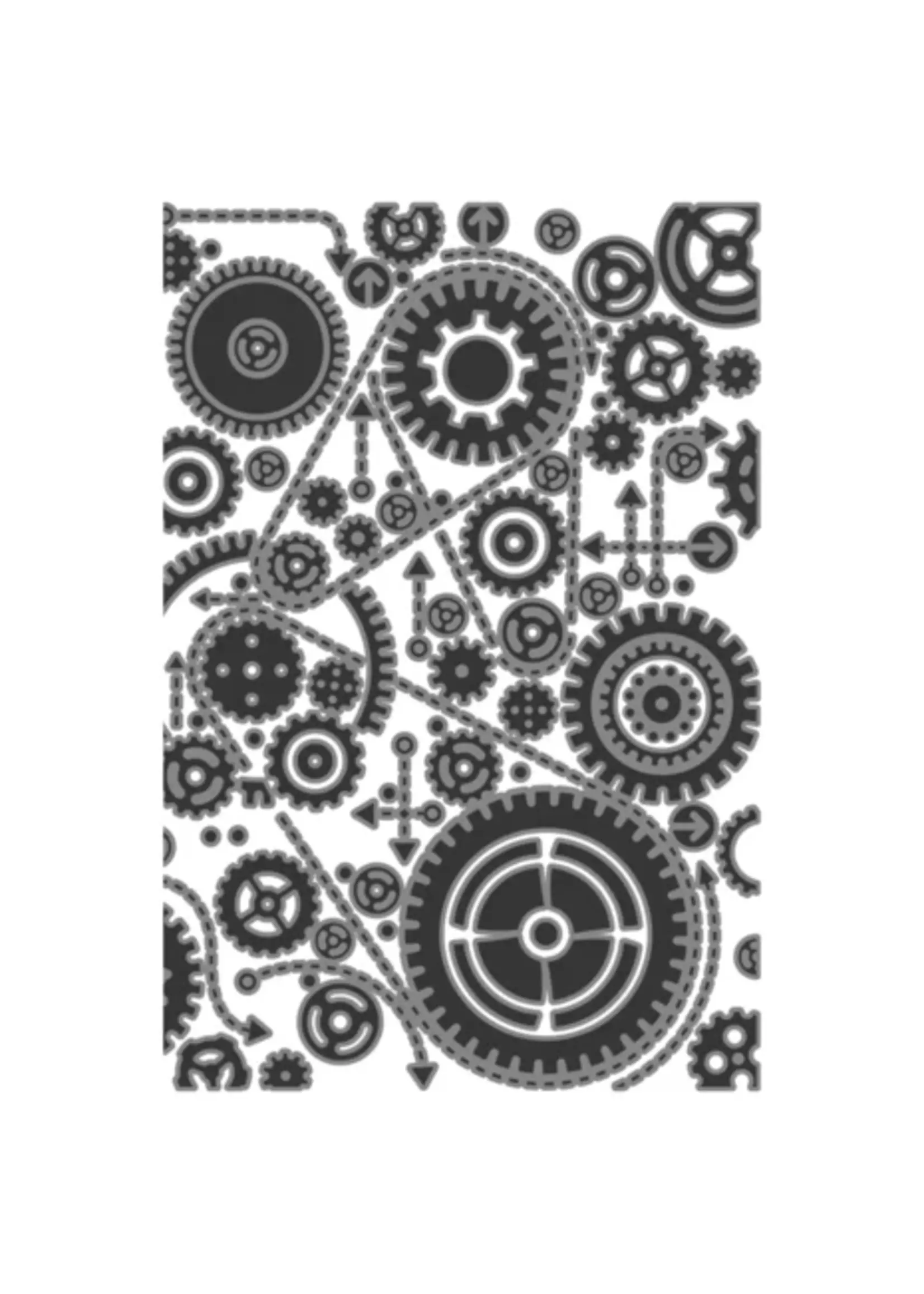 Multi-Level Textured Impressions by Tim Holtz Vault Gears (666866)