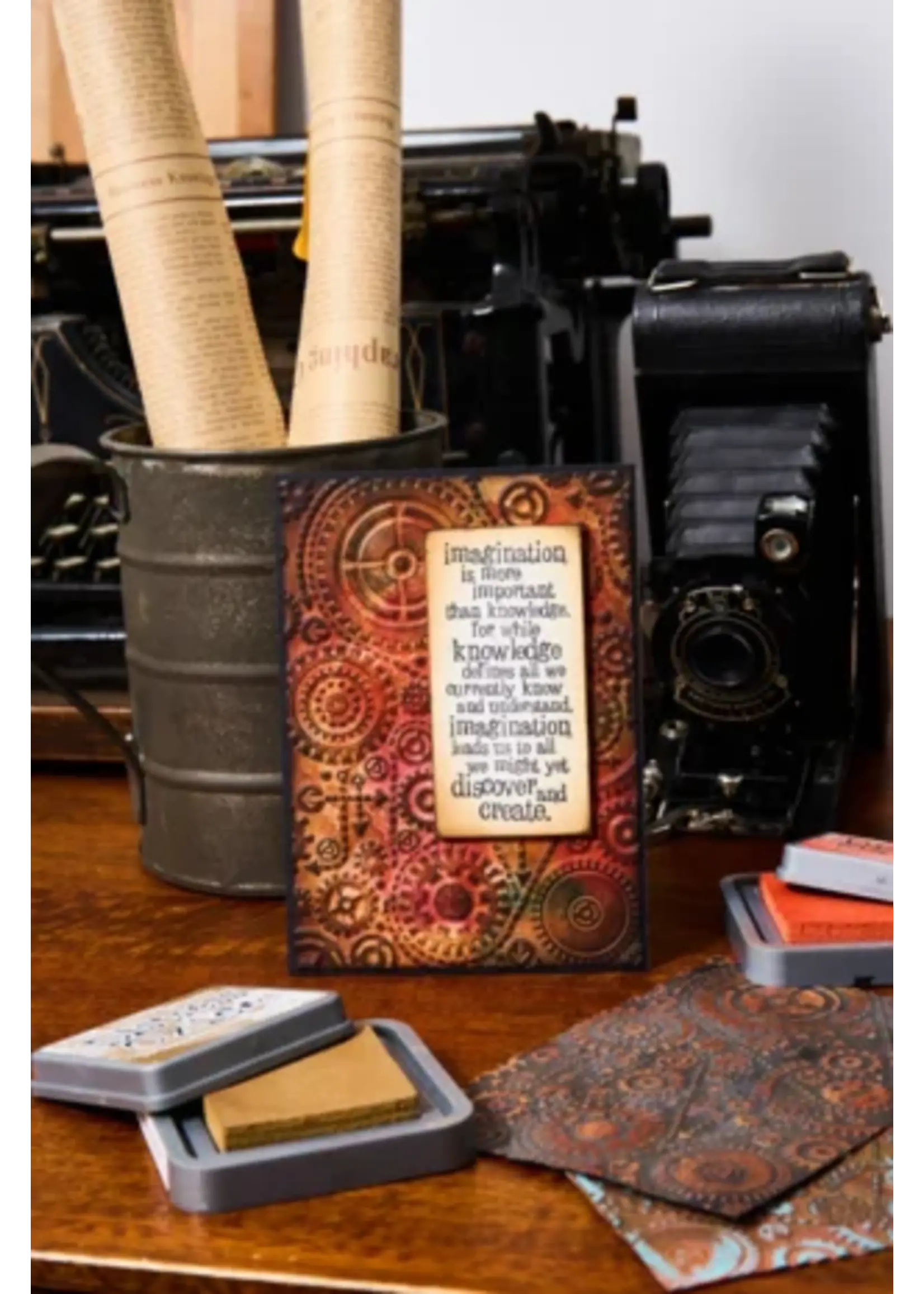 Multi-Level Textured Impressions by Tim Holtz Vault Gears (666866)