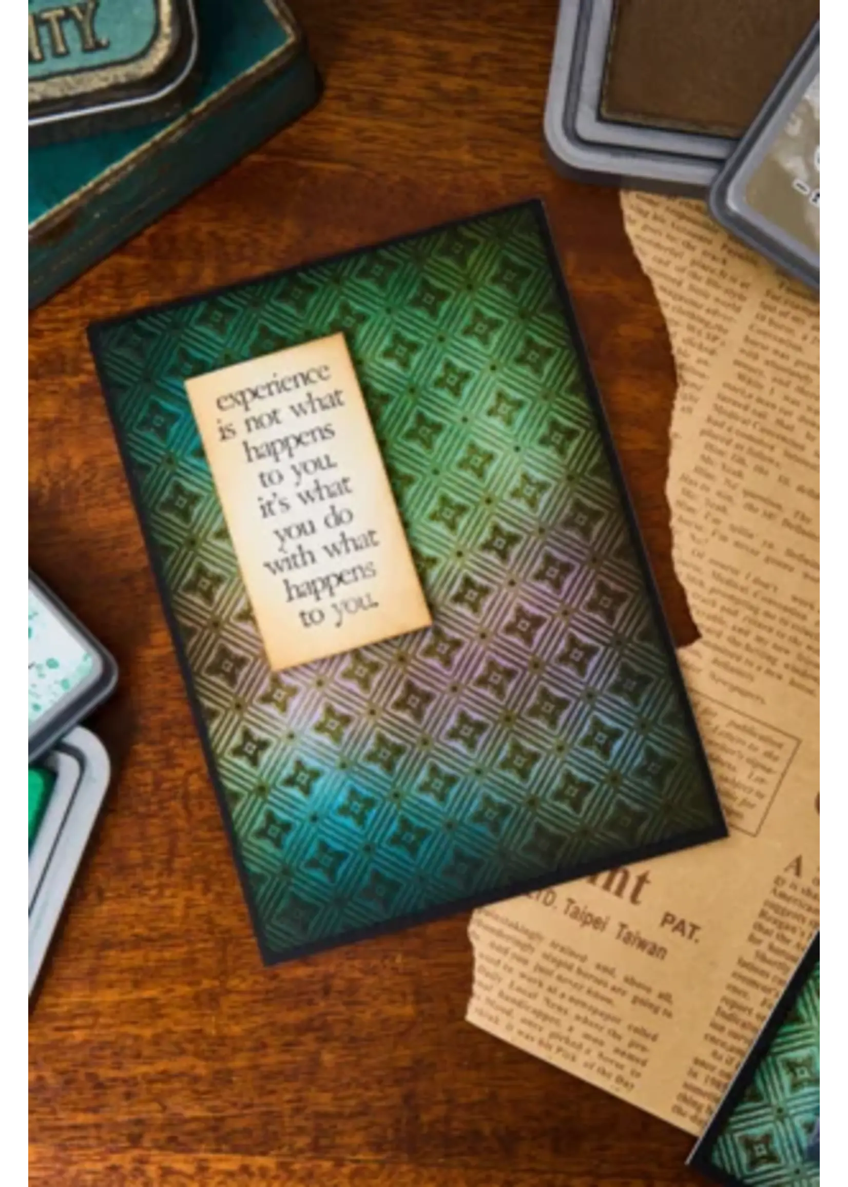 Multi-Level Textured Impressions by Tim Holtz Vault Diamonds (666867)