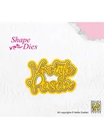 Nellie's Choice • Shape Die Tekst Vrolijk Pasen Nellie's ChoiceSD309