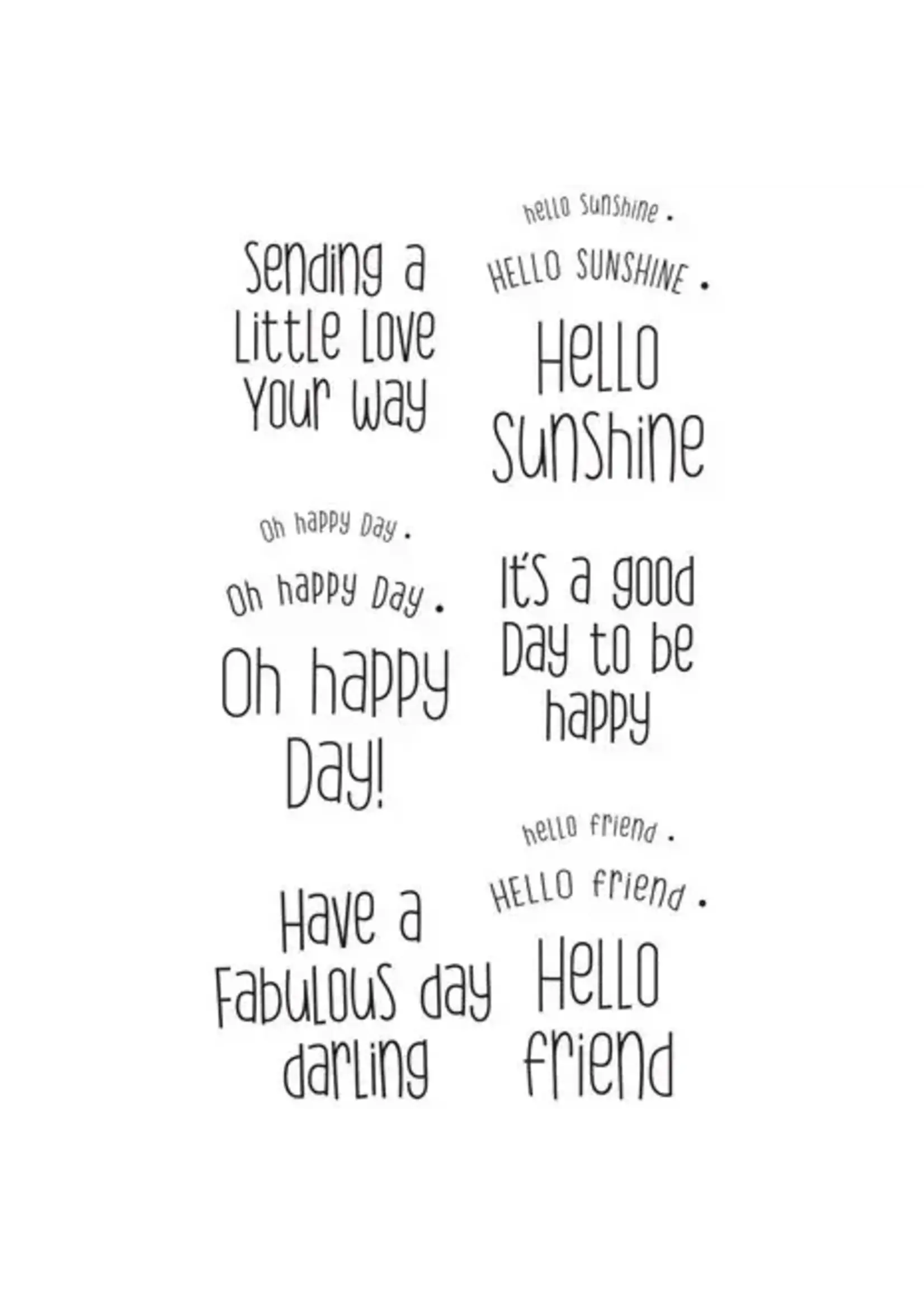 Clear Stamps by Lisa Jones Sending a Little Love Set (12pcs) (666883)