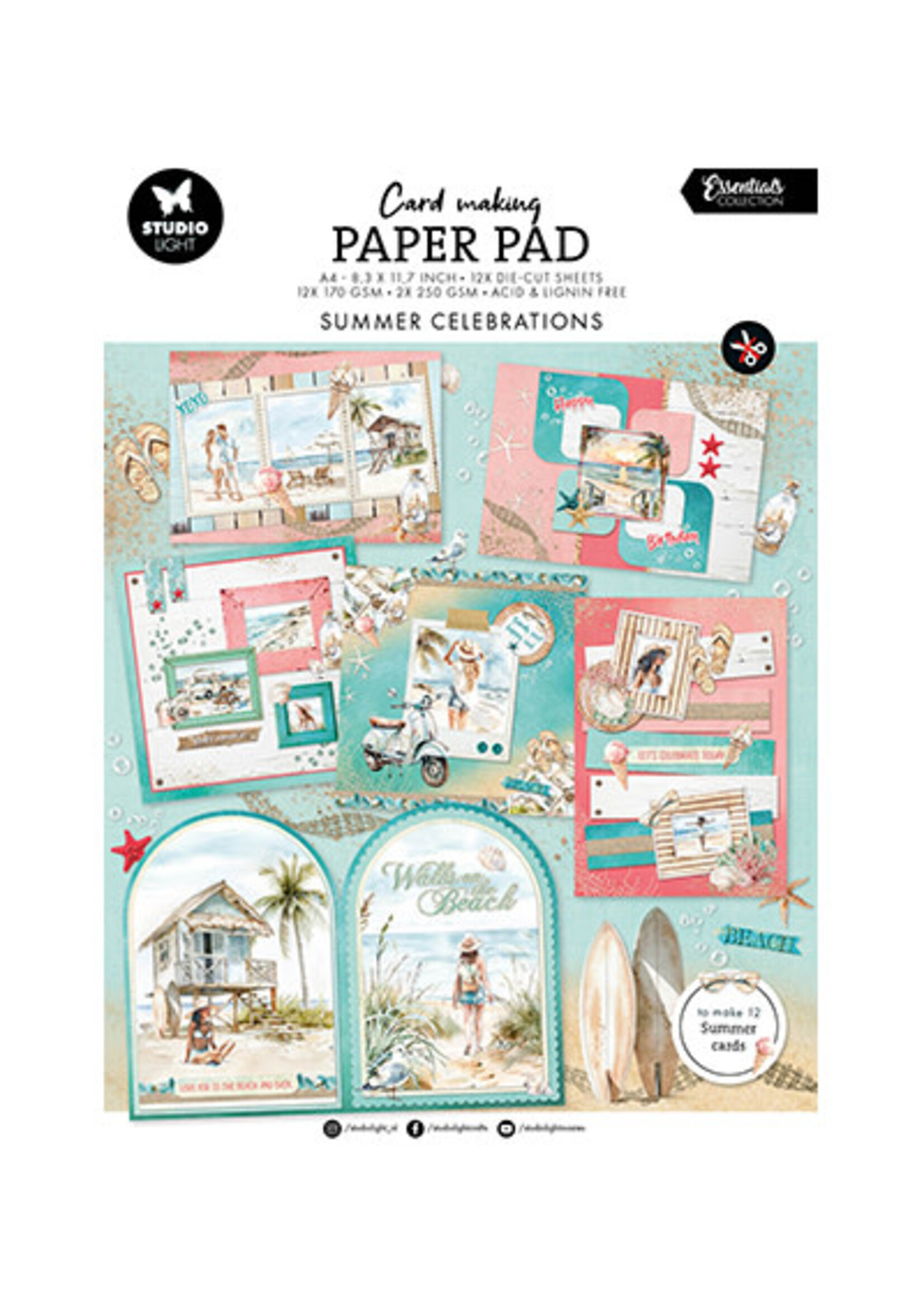 SL-ES-CMP18 - Card Making Pad Summer Celebration Essentials nr.18