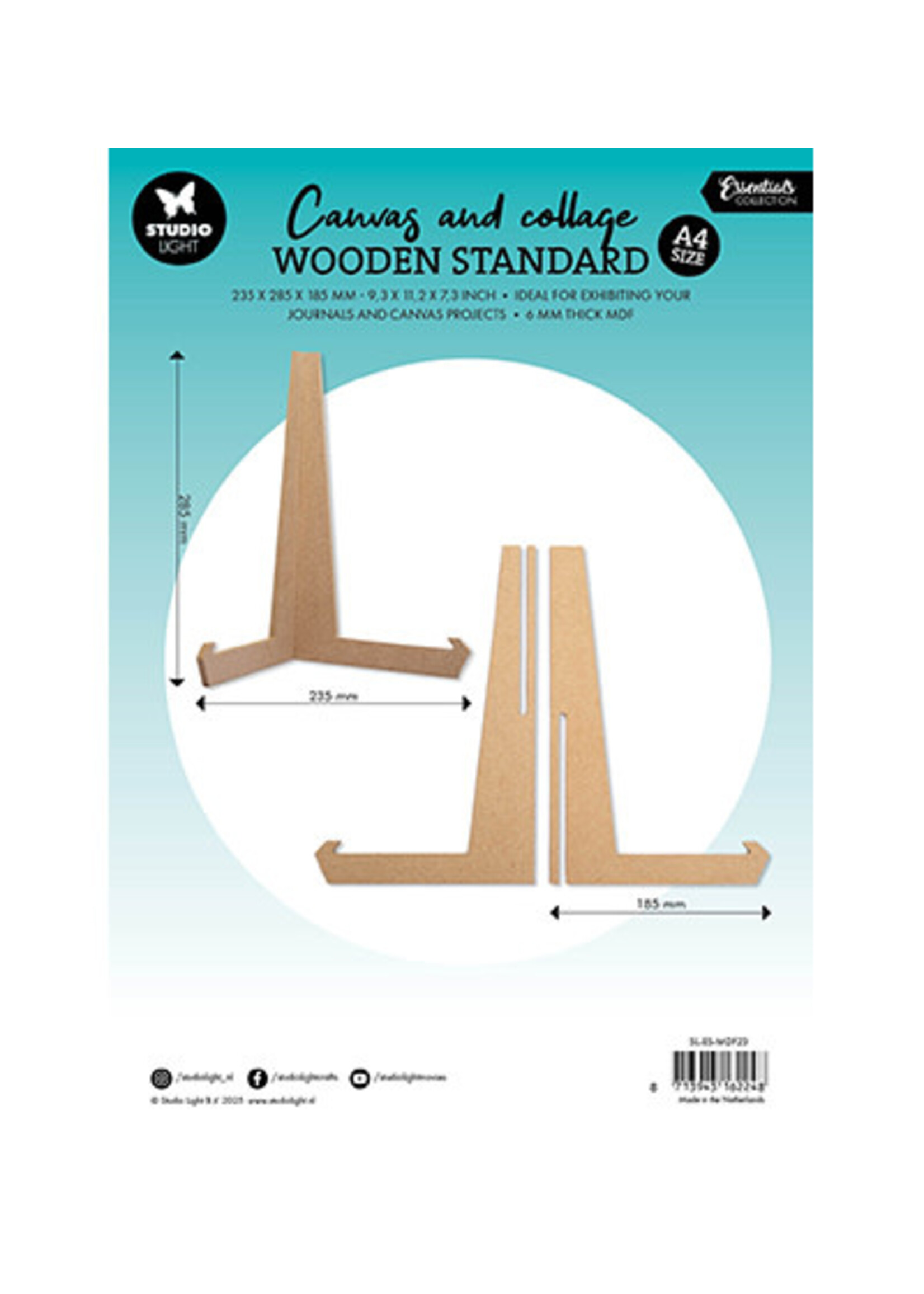SL-ES-MDF23 - Journal & Canvas Stand MDF - A4 Essentials nr.23