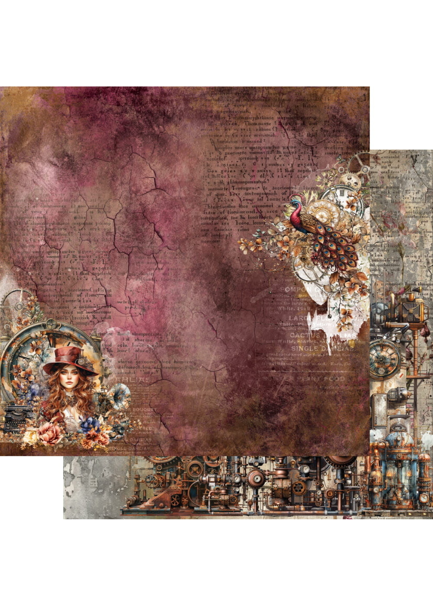 Papierset 8x8'' Steampunk Time AA-ST-08
