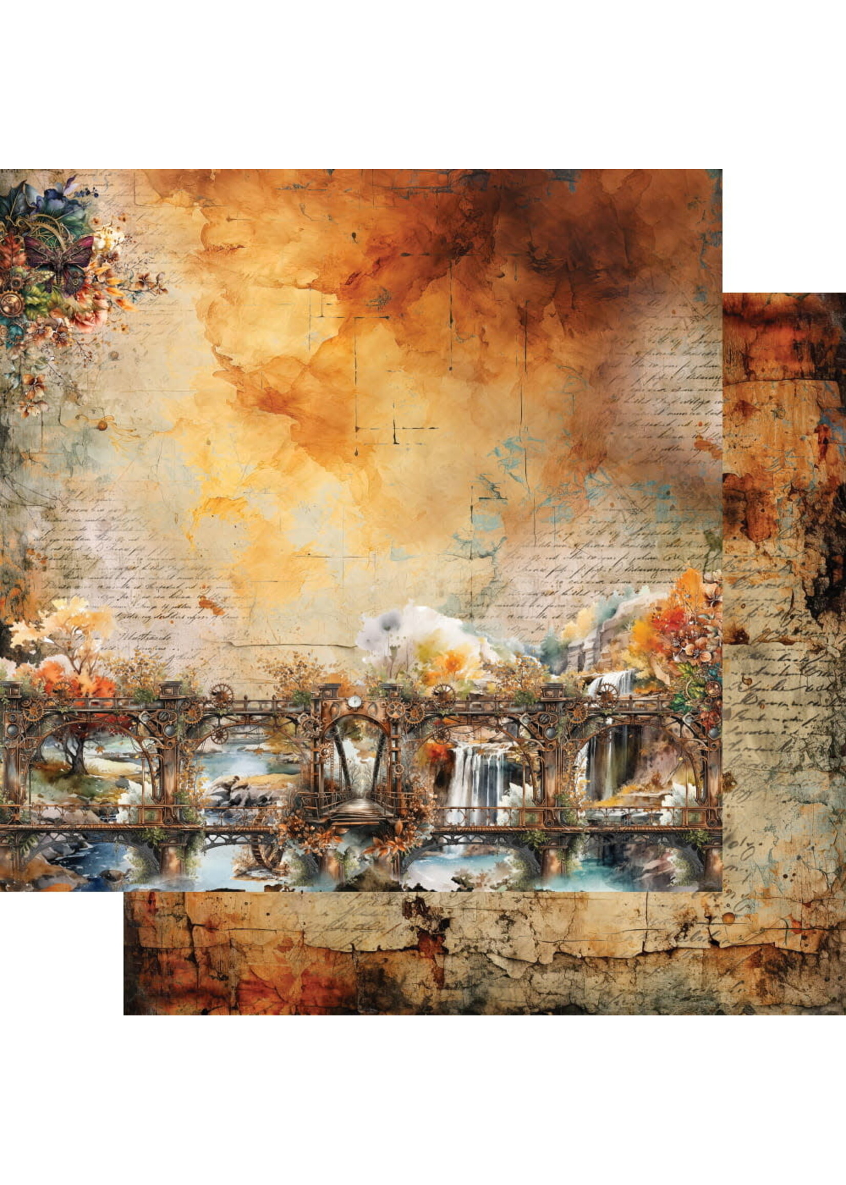 Papierset 8x8'' Steampunk Time AA-ST-08