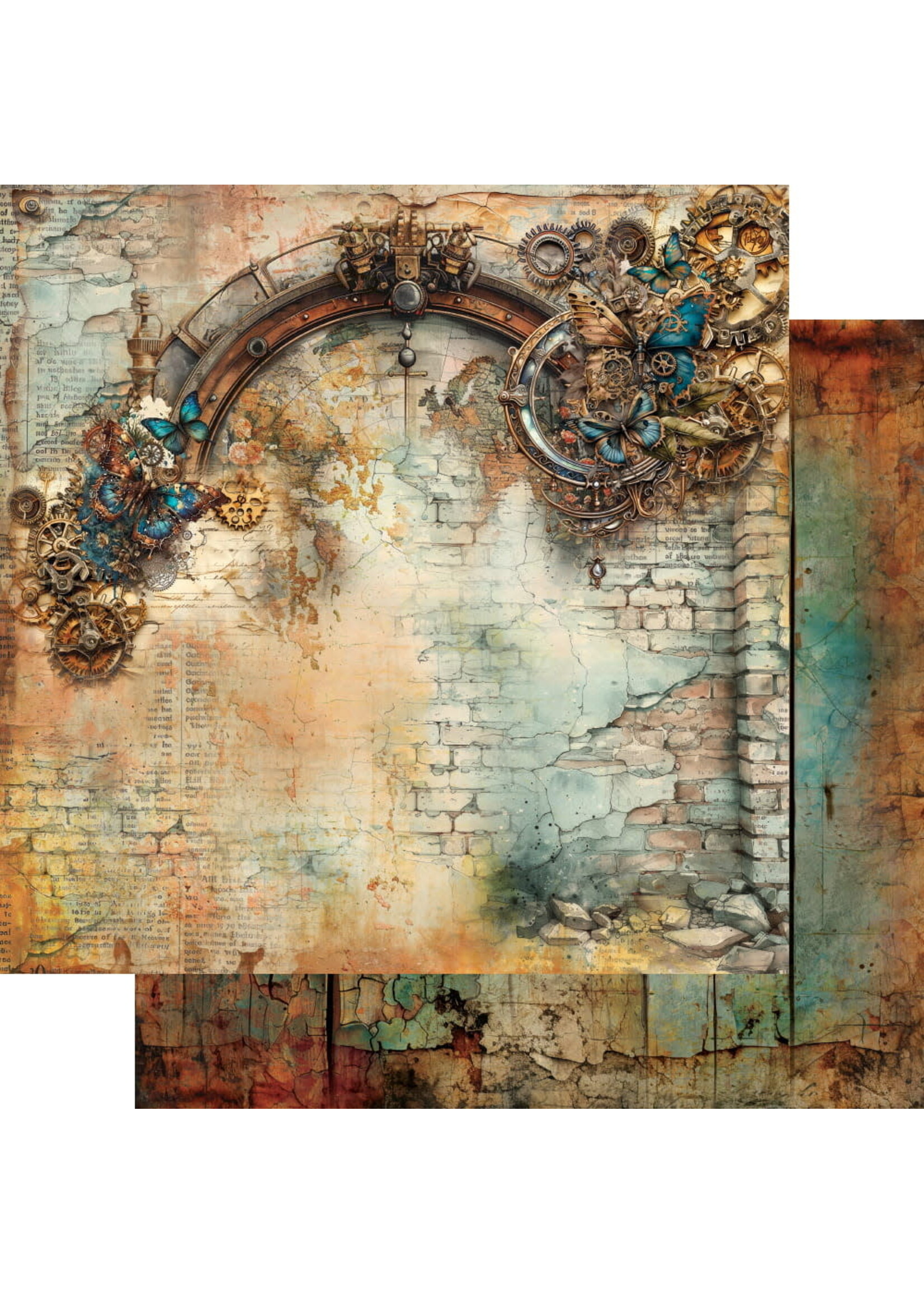 Papierset 8x8'' Steampunk Time AA-ST-08