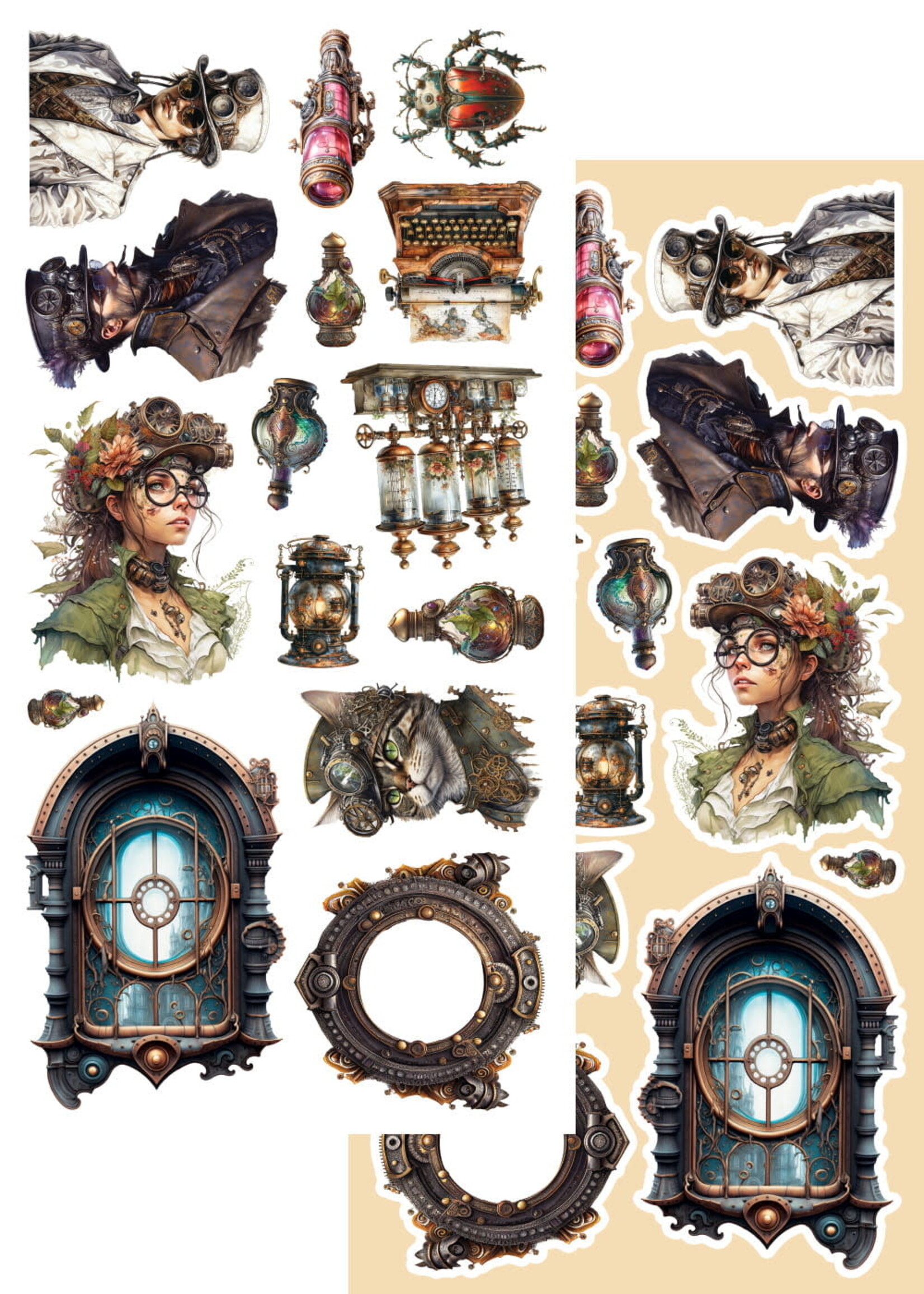 Steampunk Time AA-ST-10 plaatjes pakket