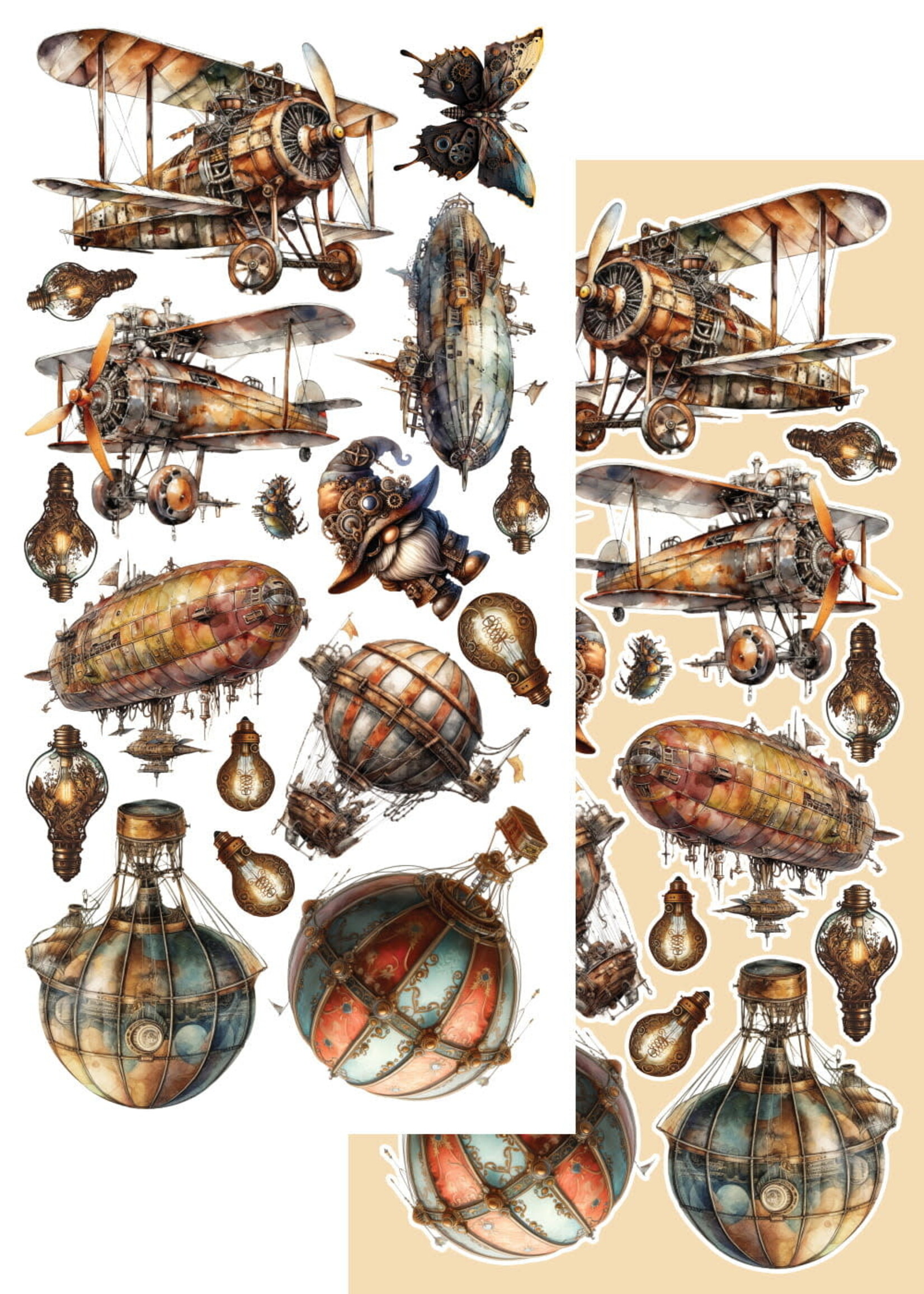 Steampunk Time AA-ST-10 plaatjes pakket