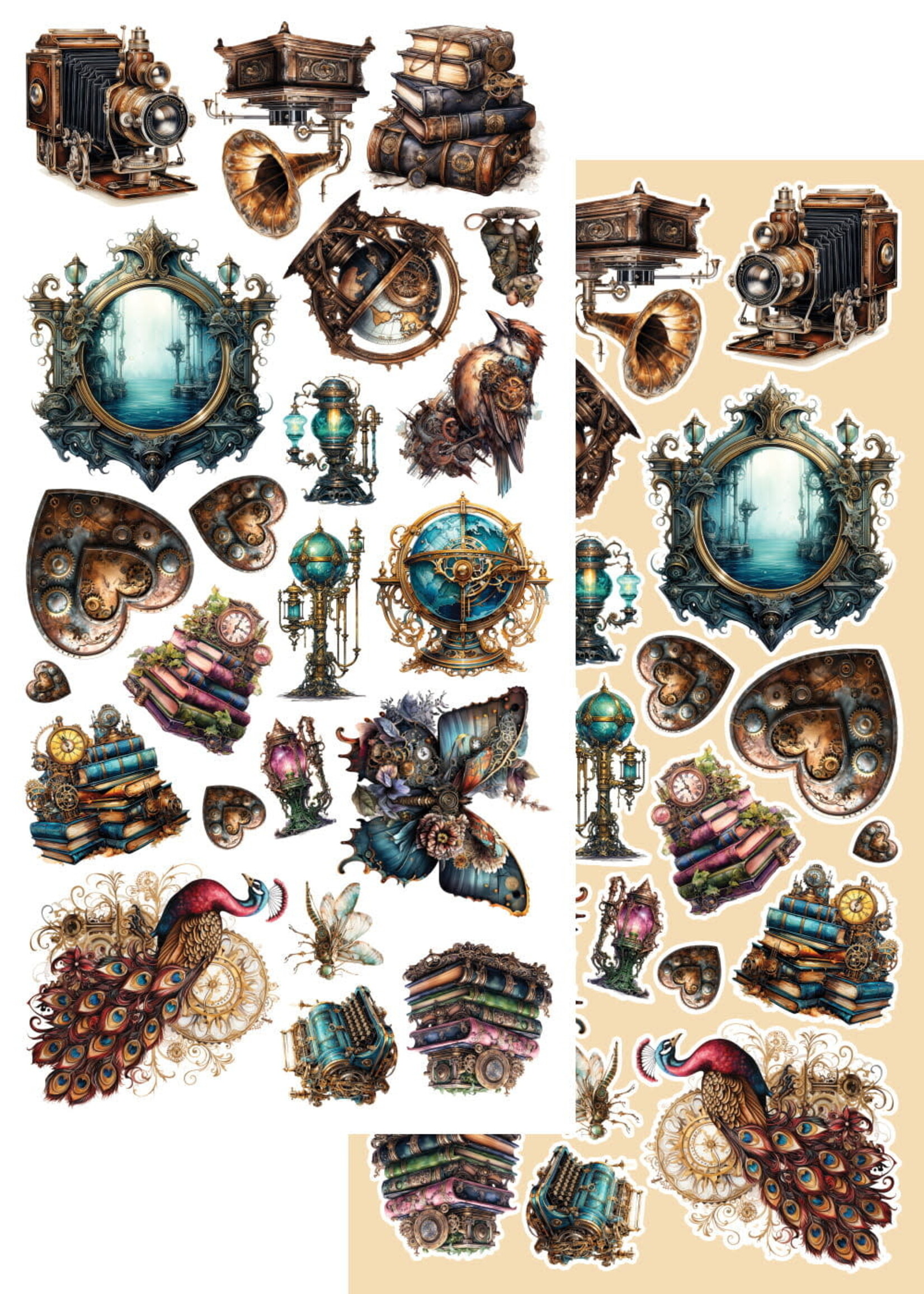 Steampunk Time AA-ST-10 plaatjes pakket