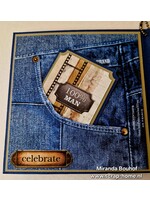 Spijkerbroek Kaart met geld venster Miranda