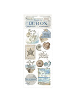 Rub-on cm 10,16x21,6 - Stille Zeeschelpen CME-code: DFLRB158