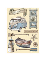 Gekleurd Houten vorm A5 - Silent Sea Endless blauw CME-code: KLSP182